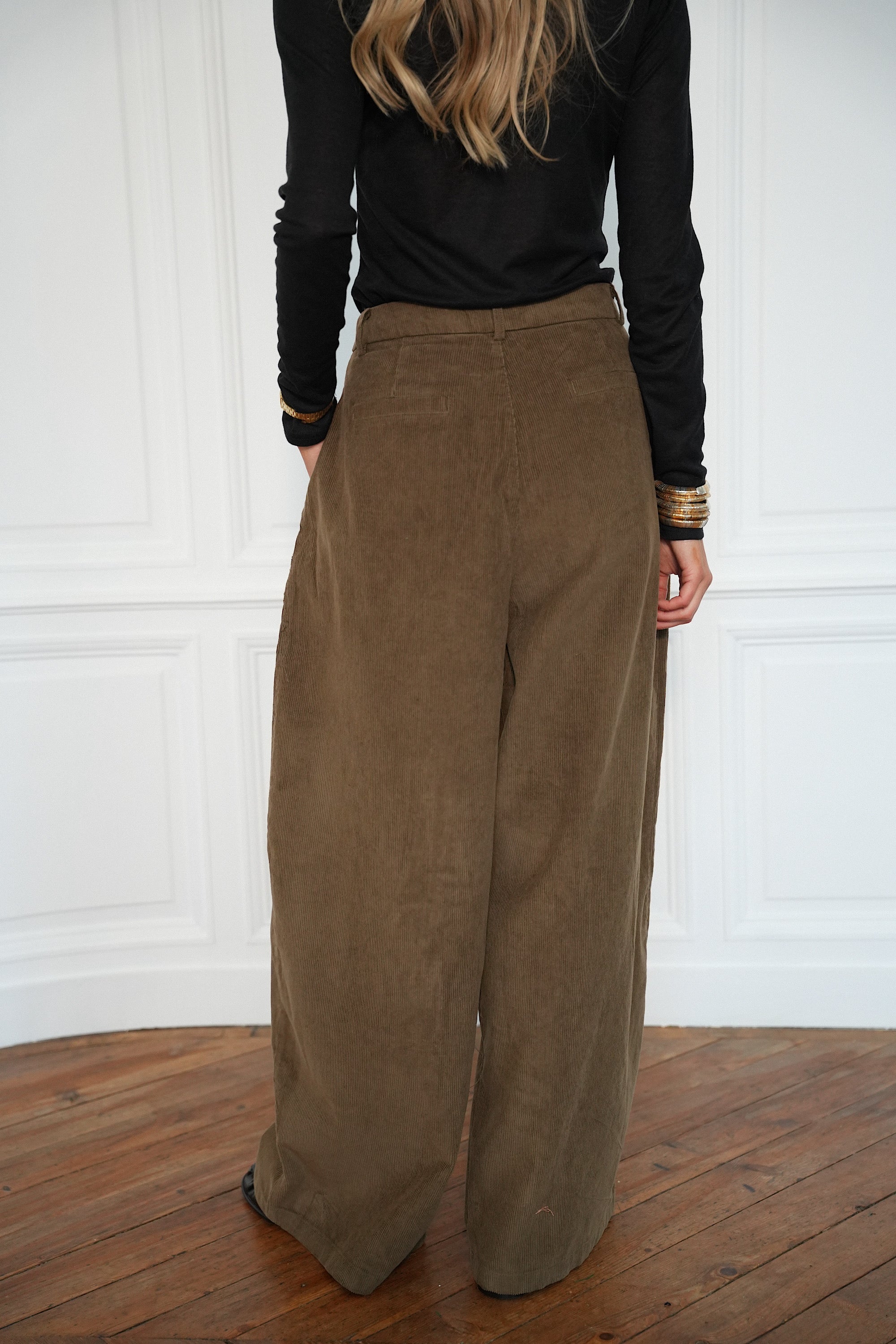 Max chocolat - Pantalon velours