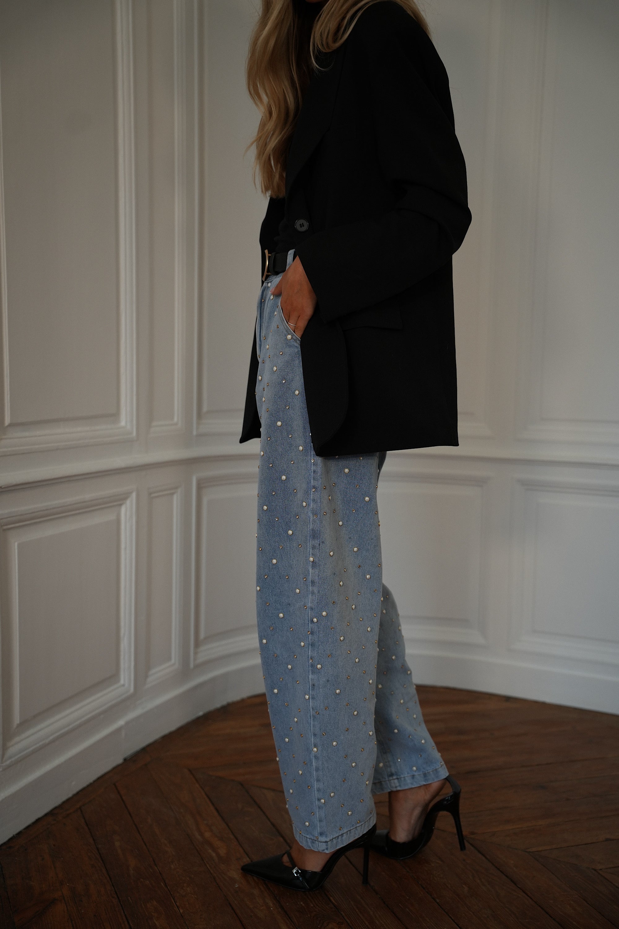 Milo bleu - Jean perlé