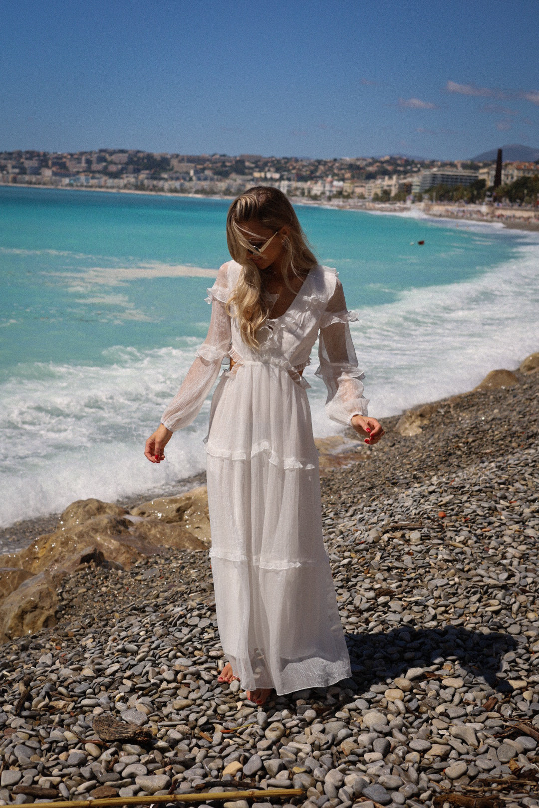 Lorie blanche - Robe longue