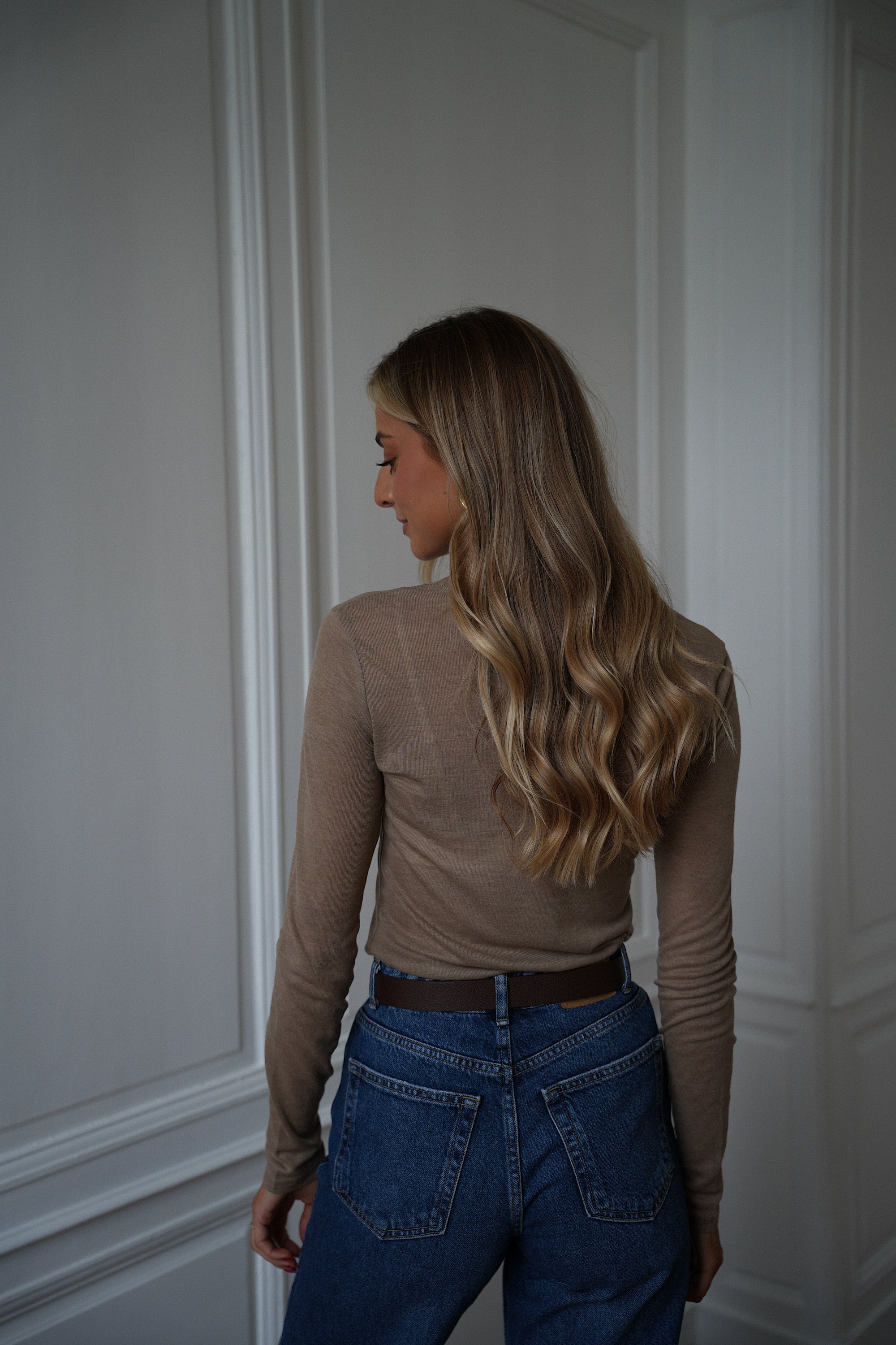 Gael beige - T-shirt manches longues