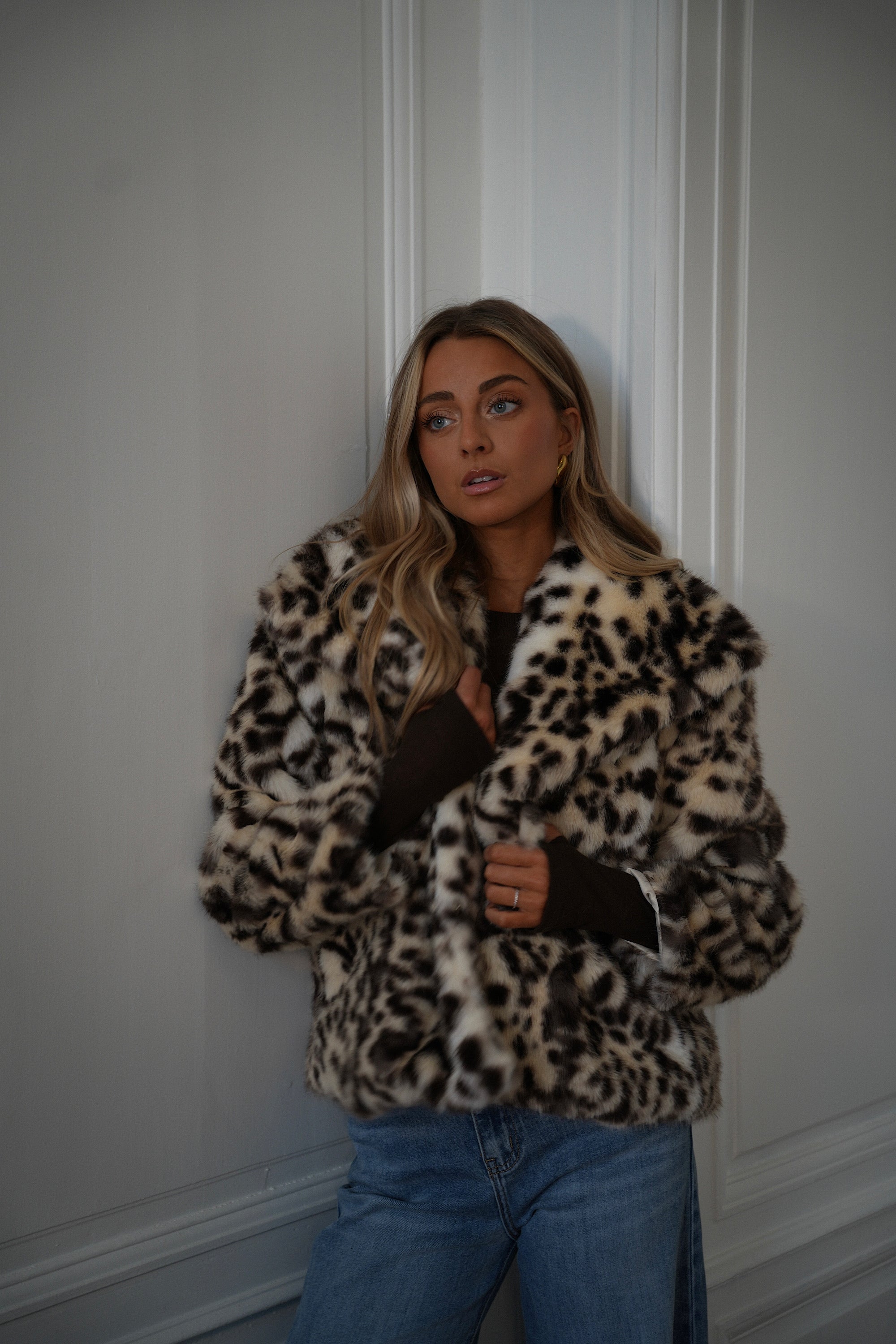 Jina léopard - Manteau fourrure