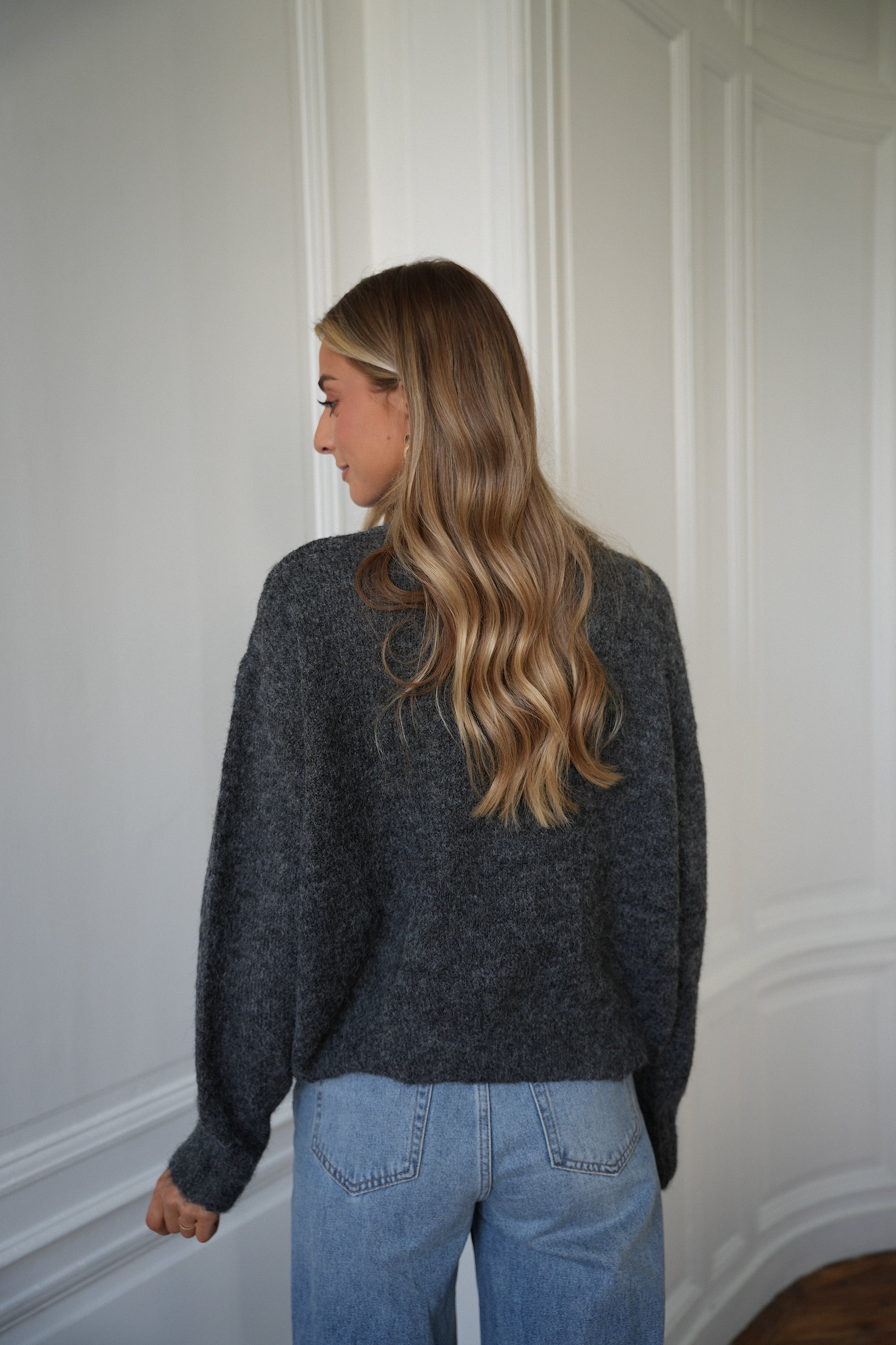 Leny gris - Pull doux