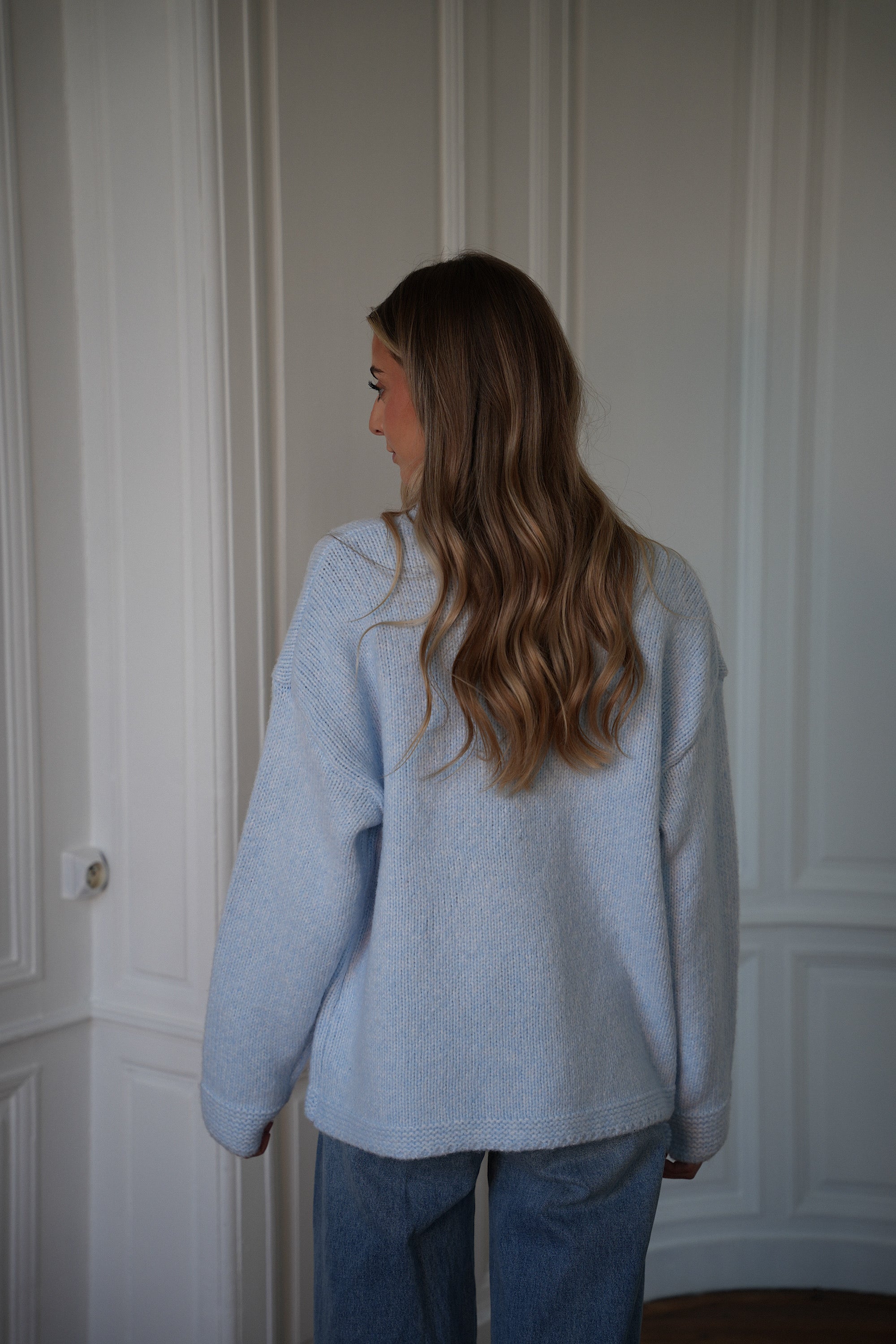 Jazz bleu - Pull ample