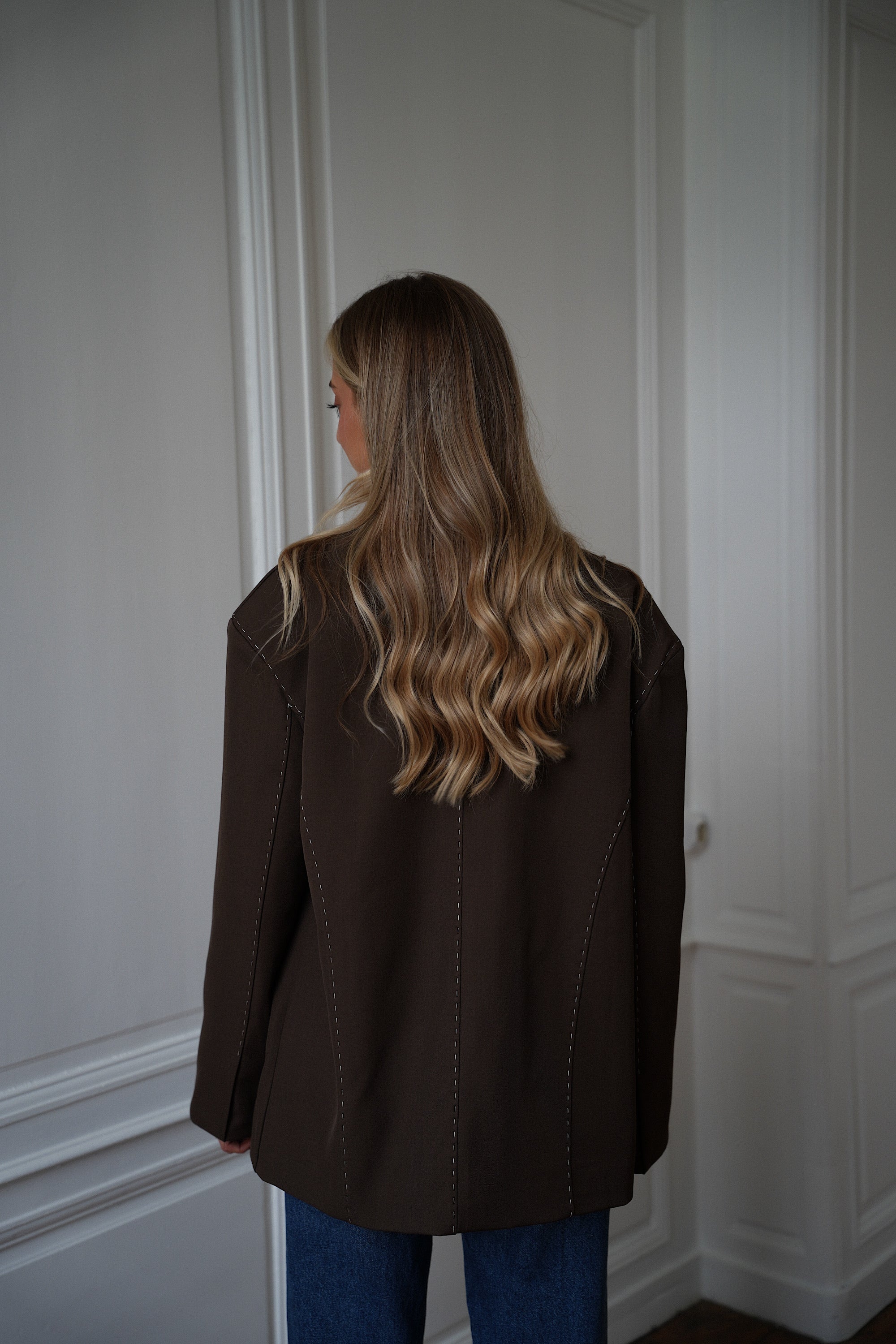 Flavie chocolat - Veste blazer