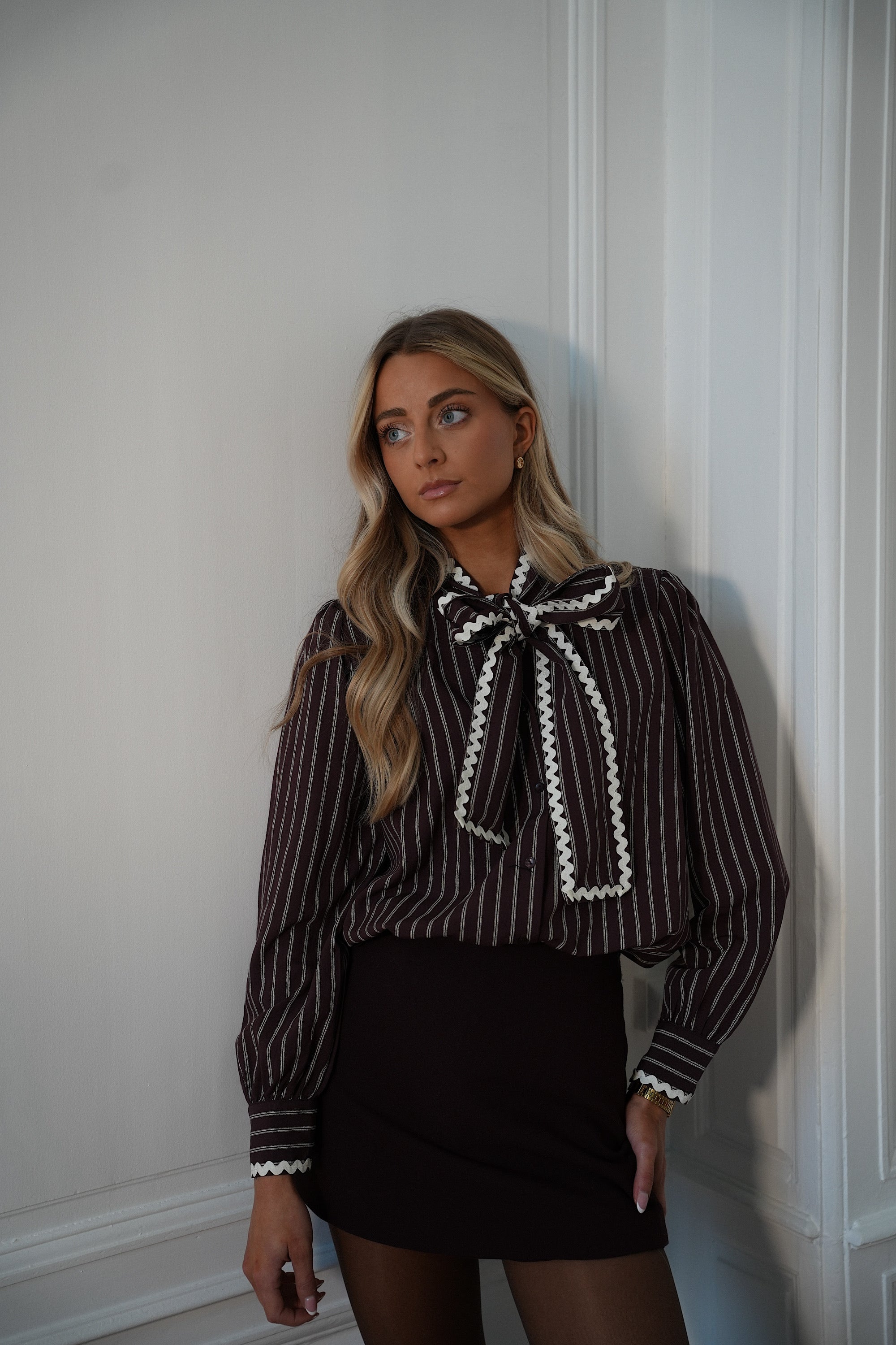 Stanley prune - Blouse rayée