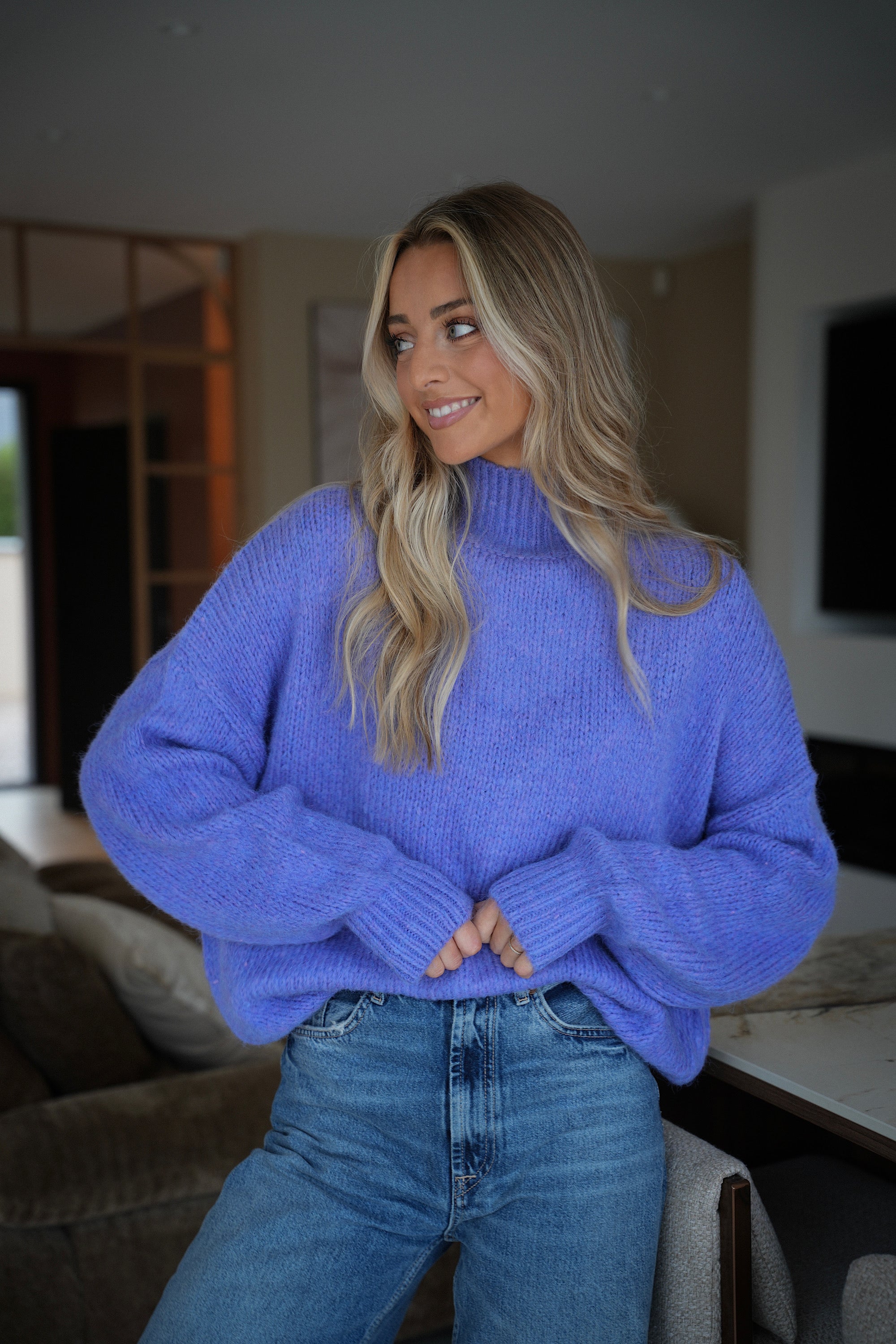 Mathis violet - Pull doux