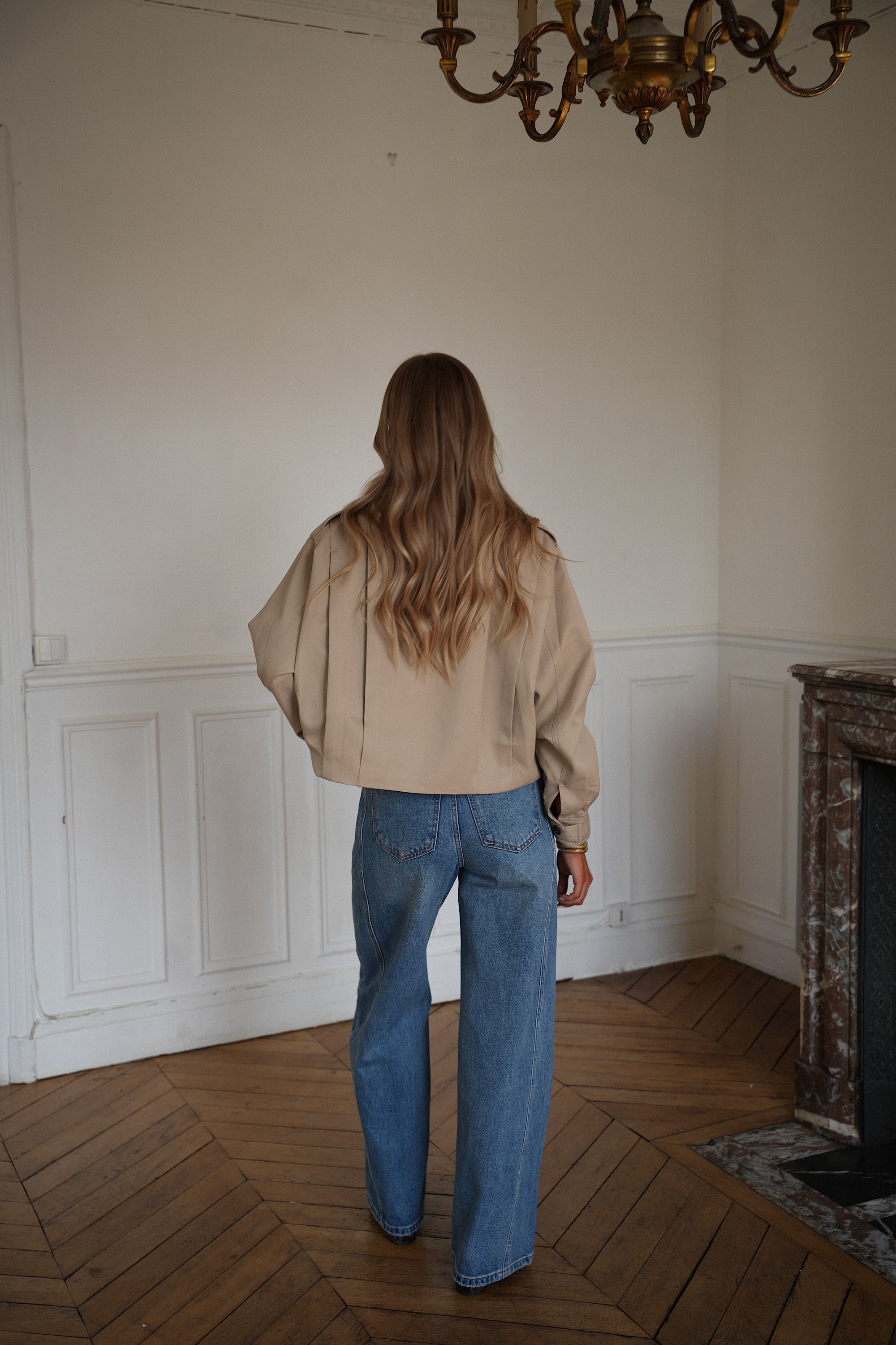 Morine beige - Veste boutonnée