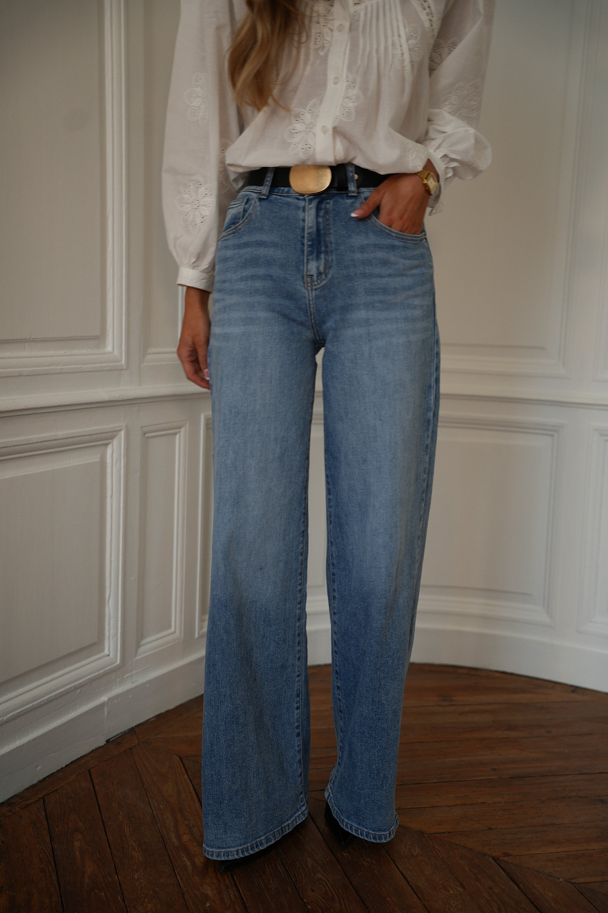 Théo bleu - Jean large