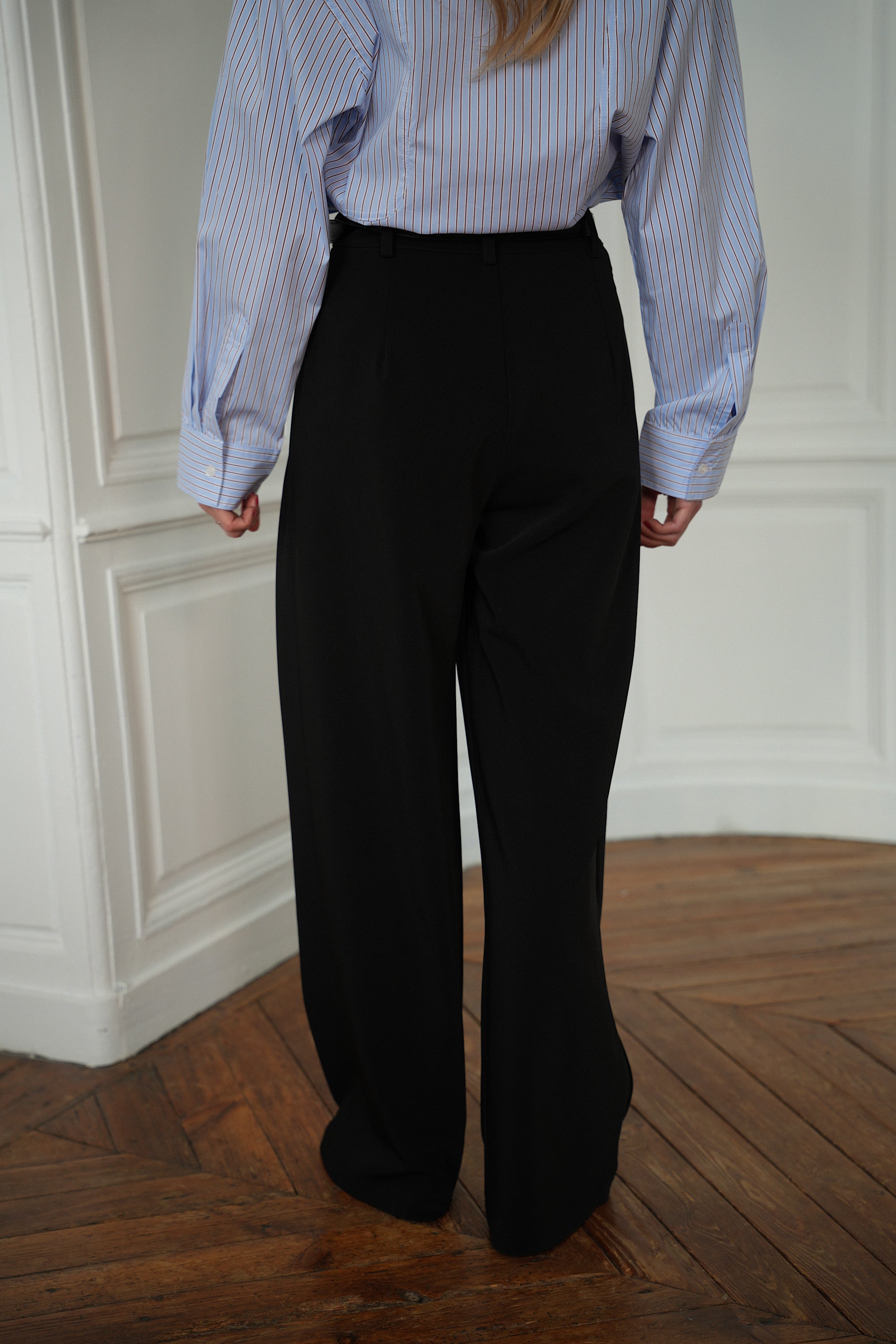 Sandro noir - Pantalon droit