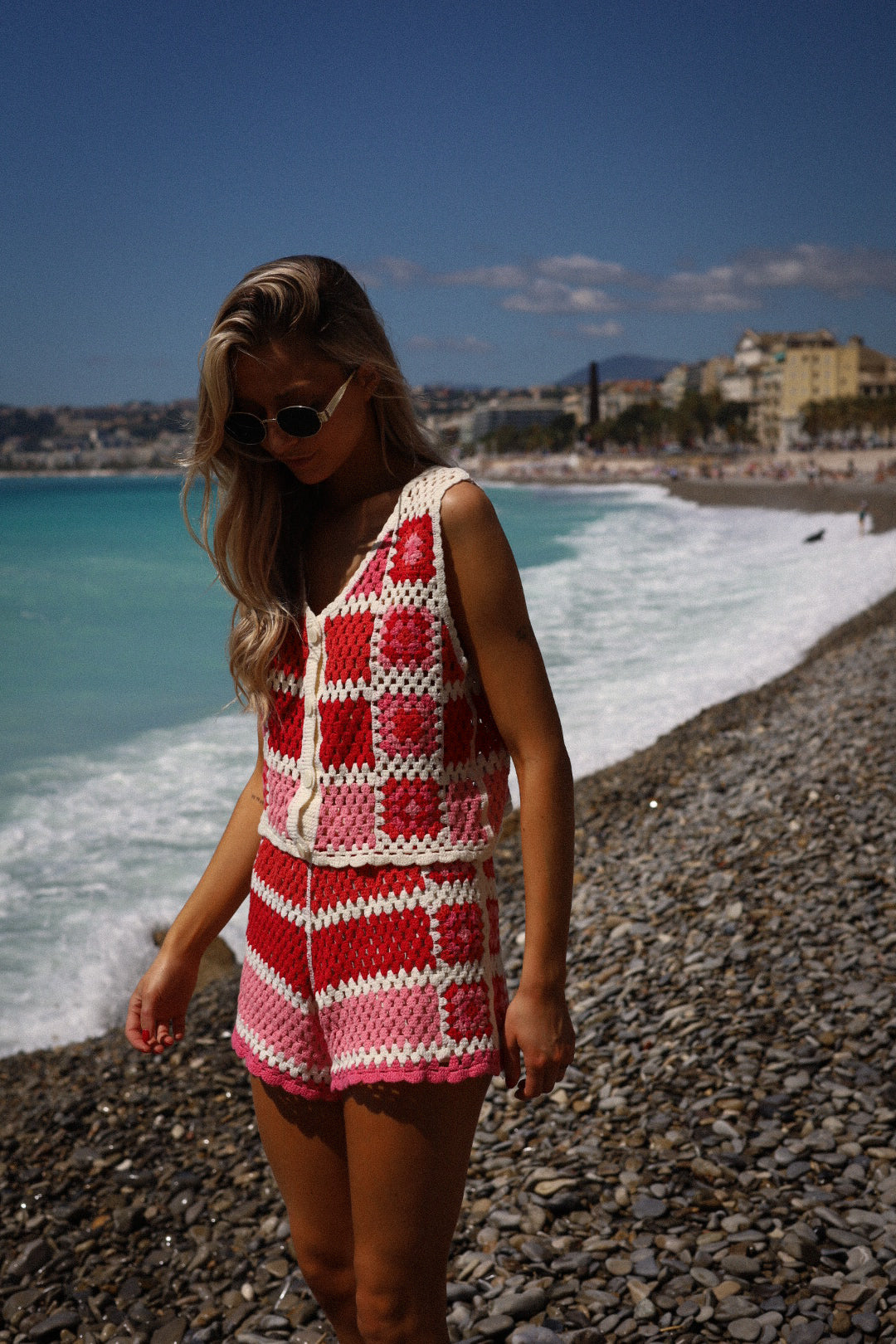 Loana rouge - Ensemble crochet