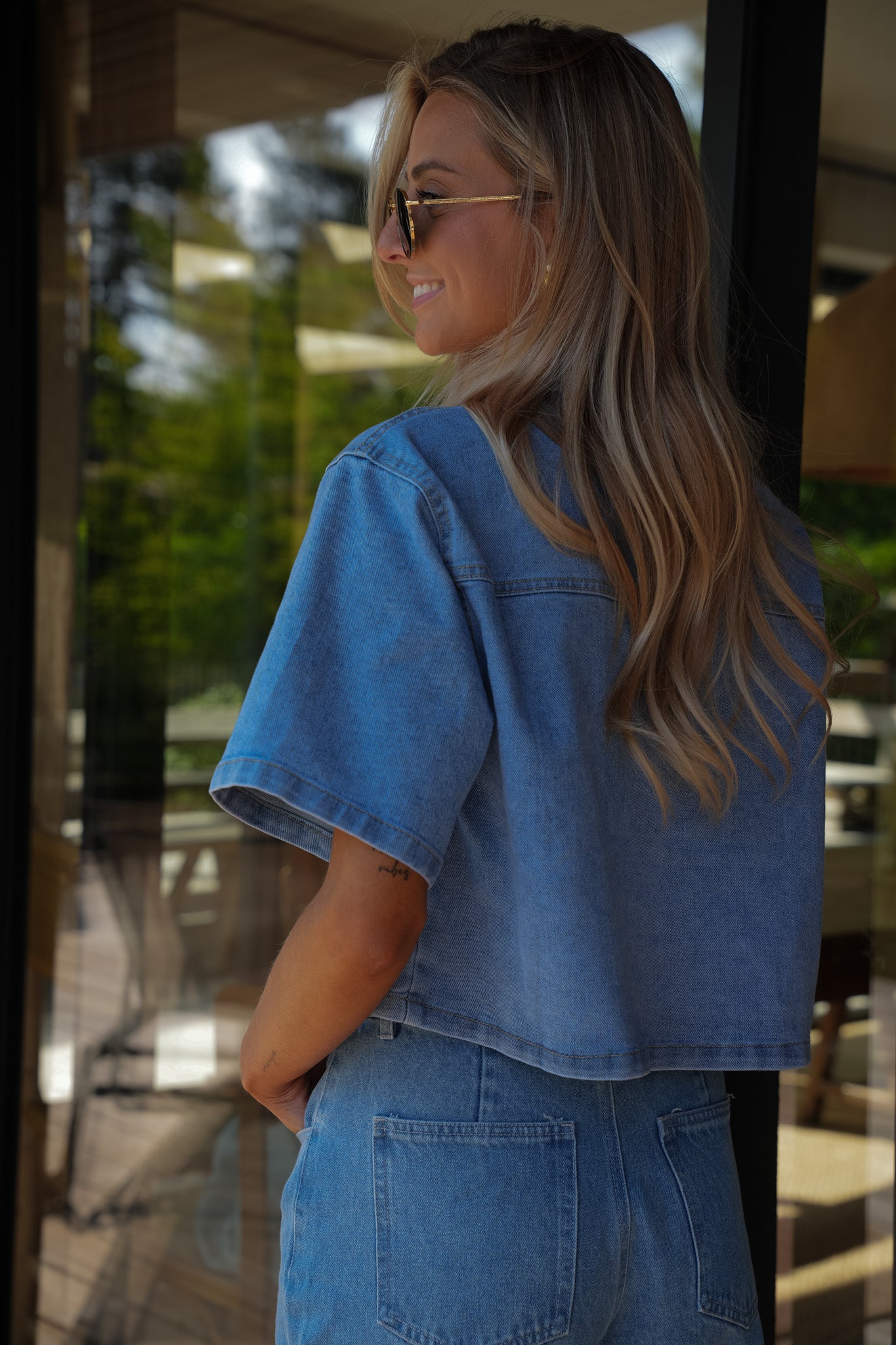 Natou bleue - Blouse jean