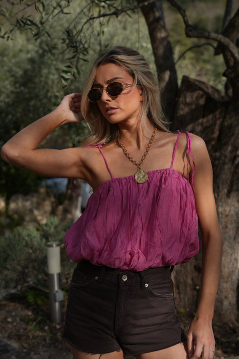 Elya framboise - Body top