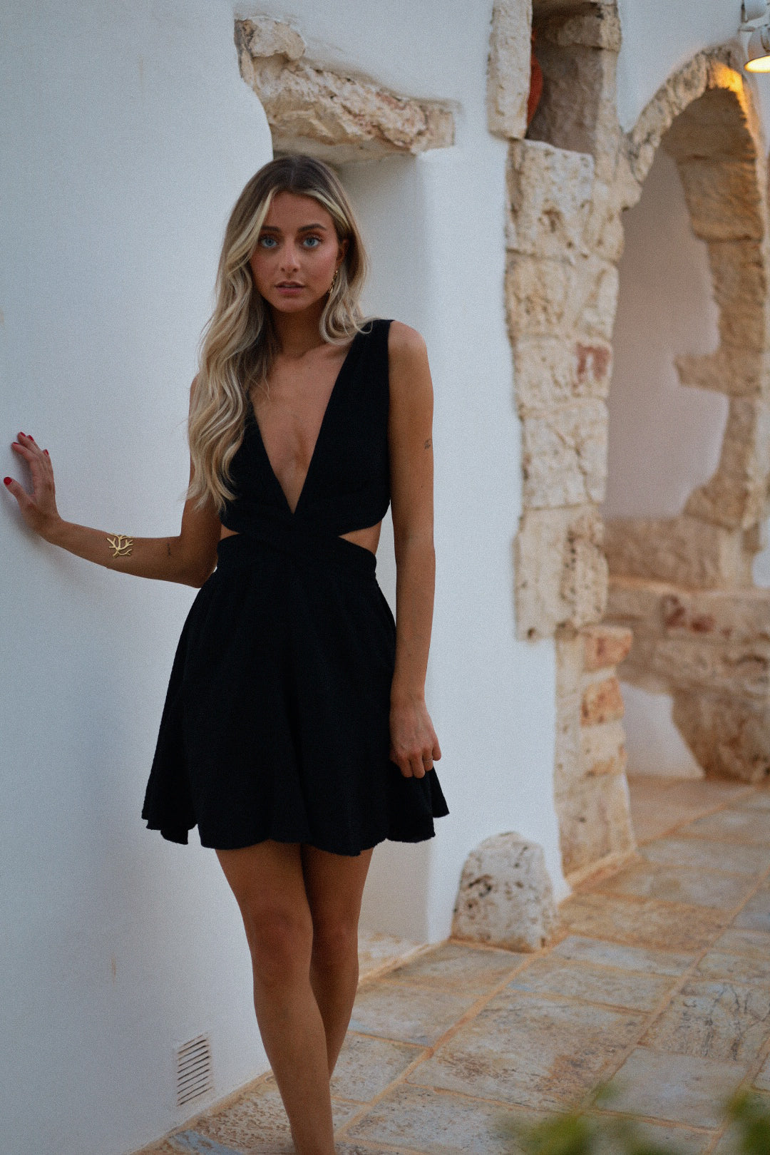 Joy noire - Robe gaze de coton