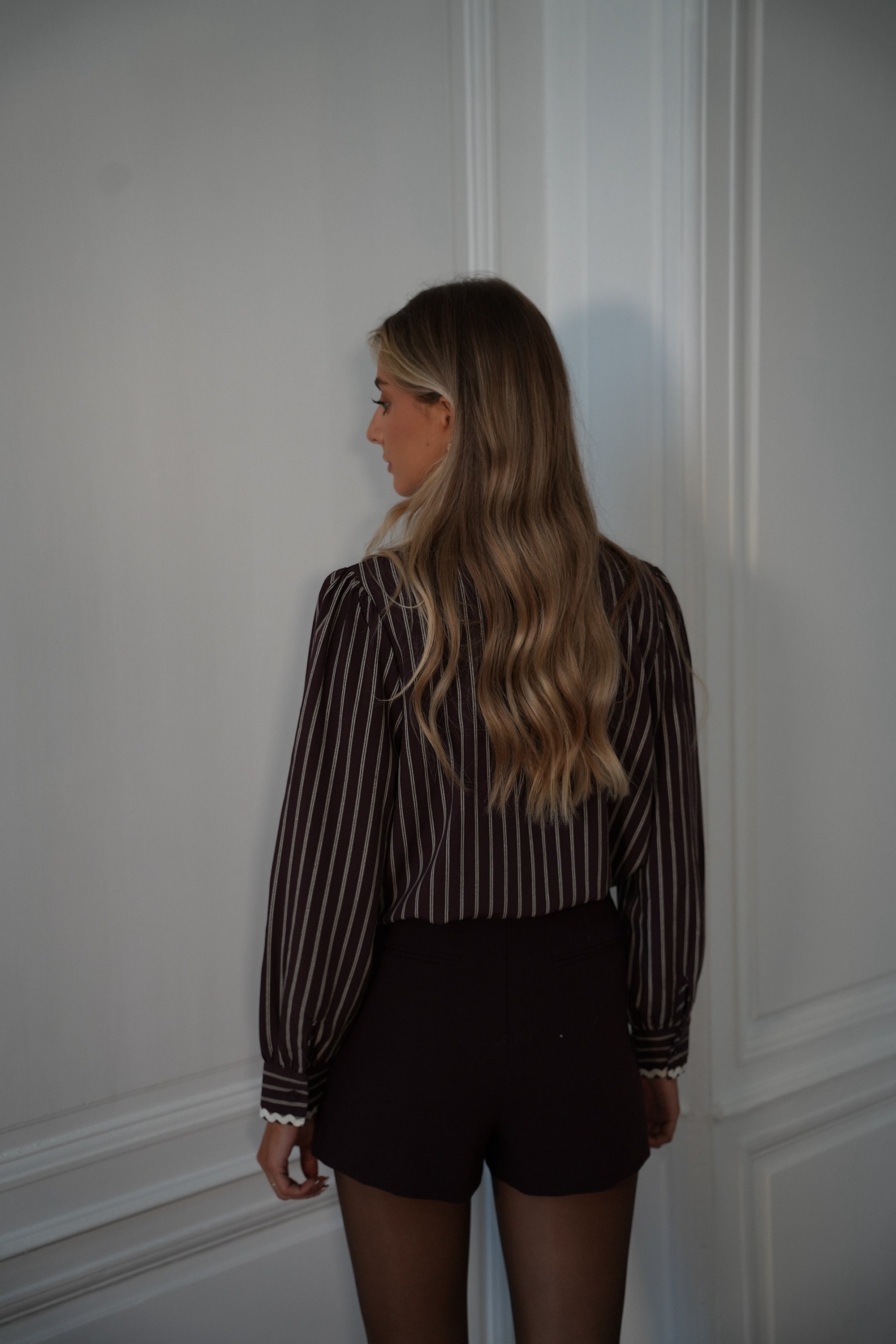 Stanley prune - Blouse rayée