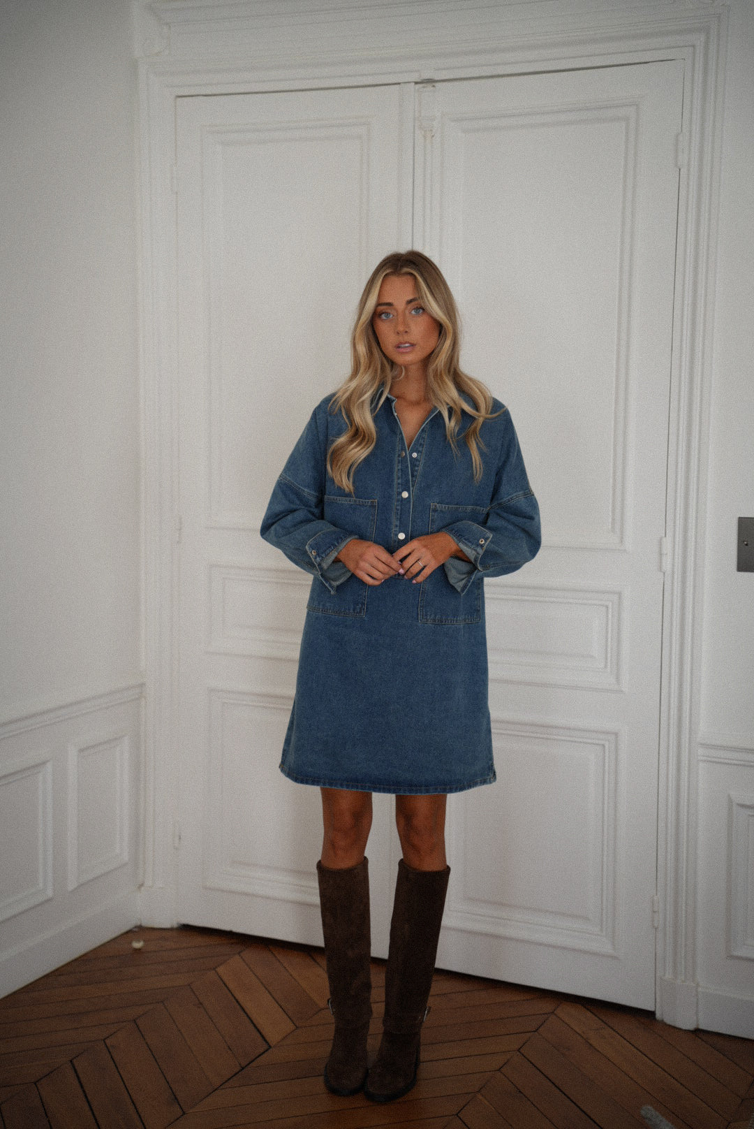Sateen bleue - Robe en jean
