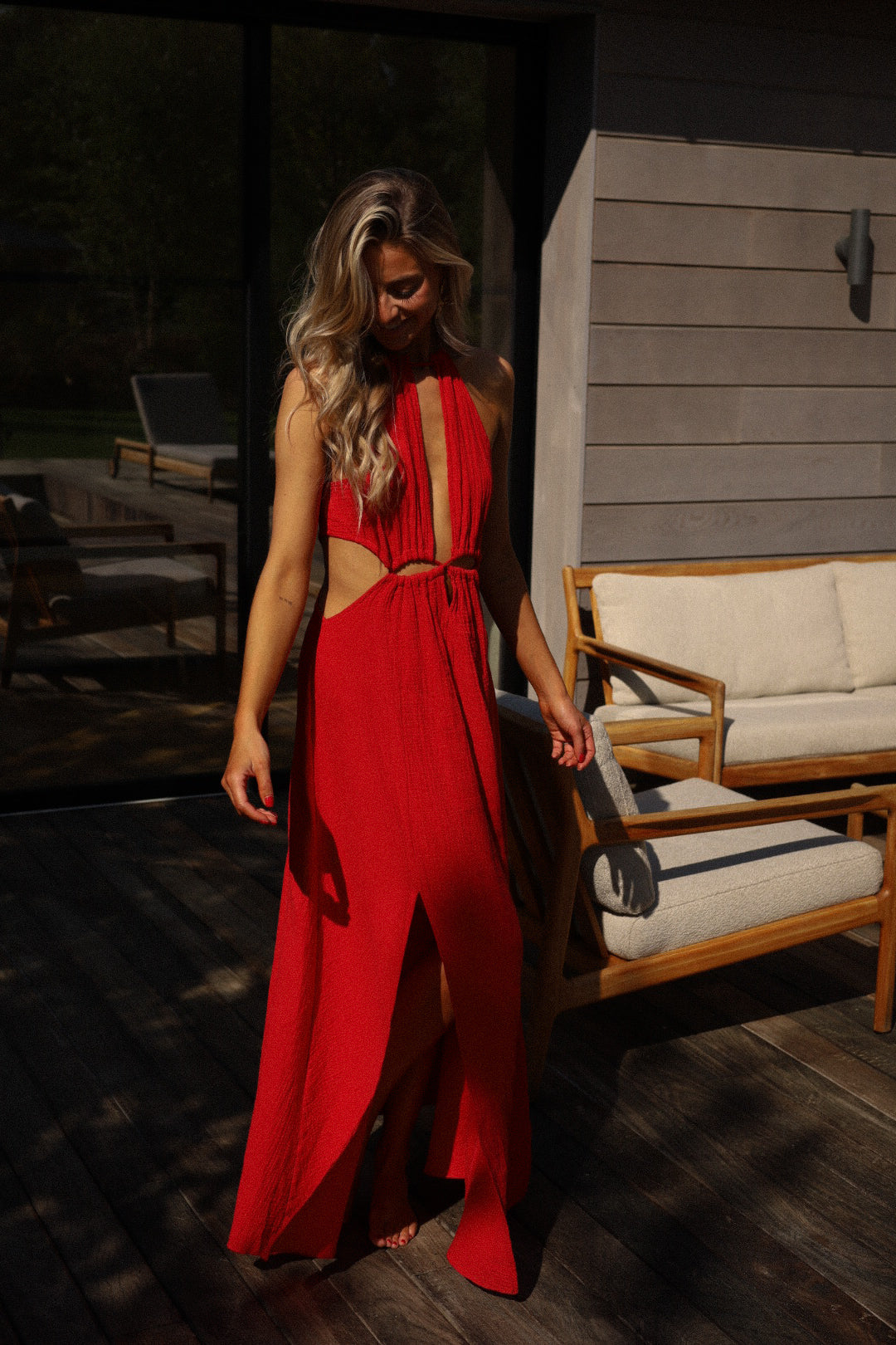 Muse rouge - Robe longue