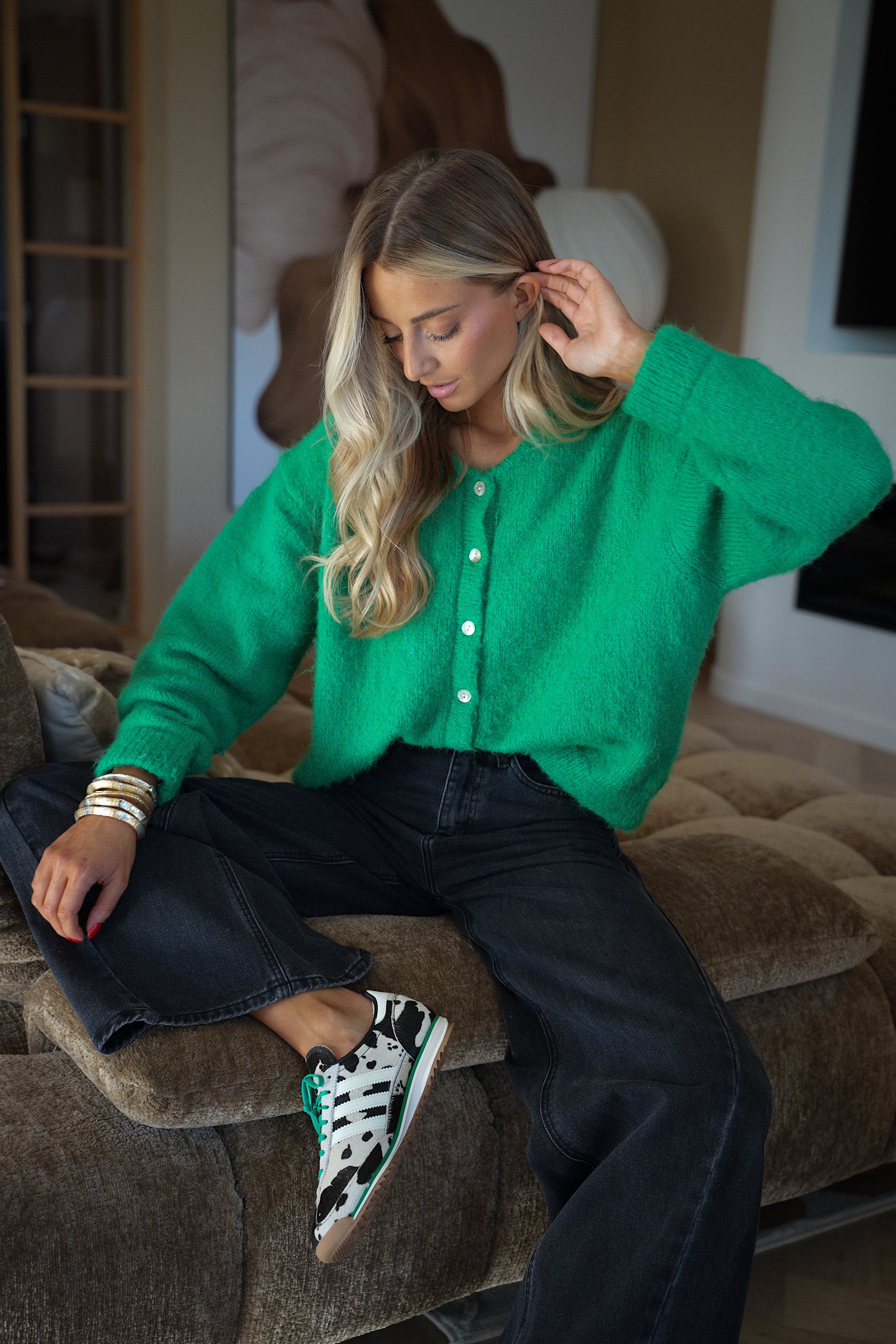 Catrina vert - Gilet ample