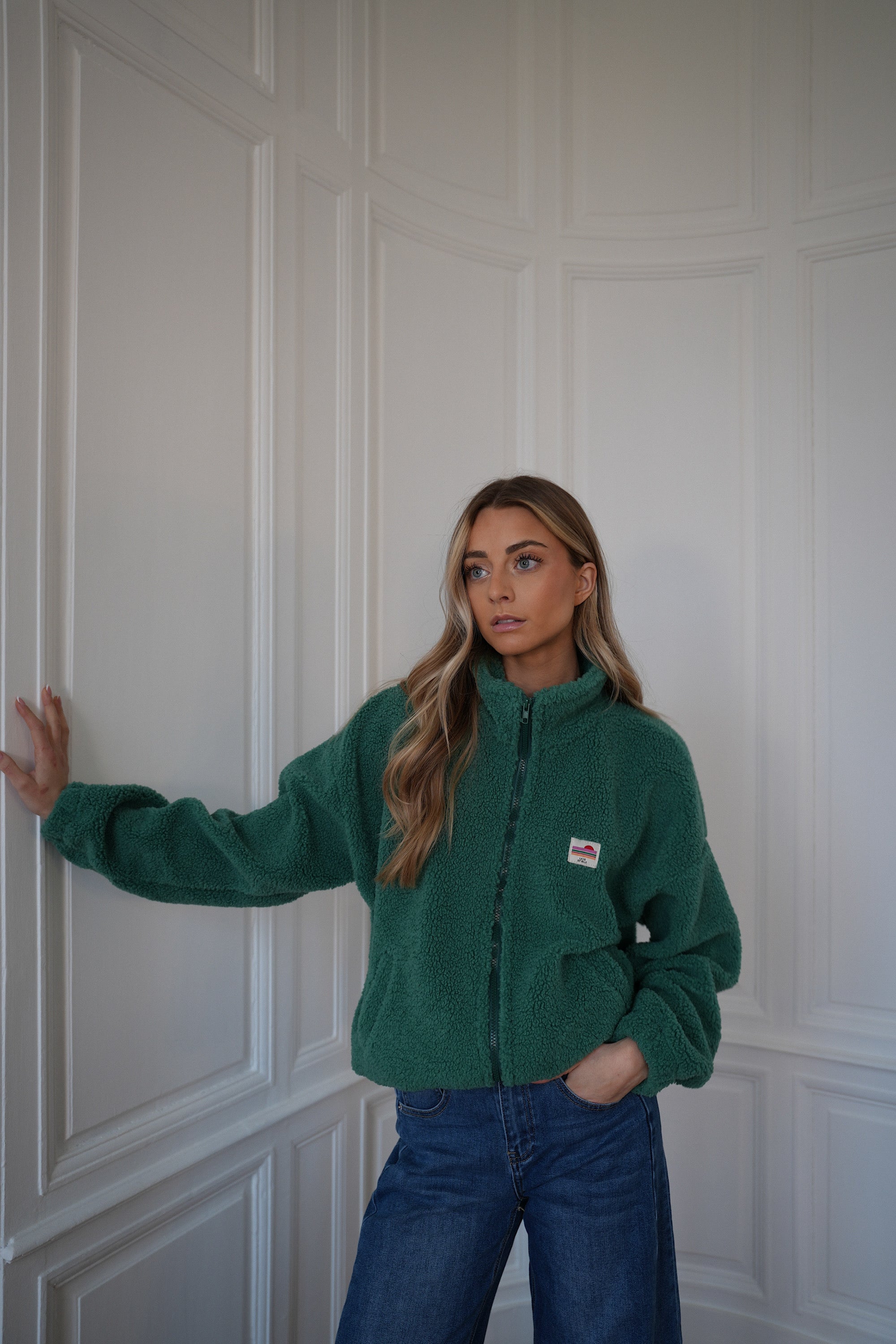 Lydie vert sapin - Veste polaire