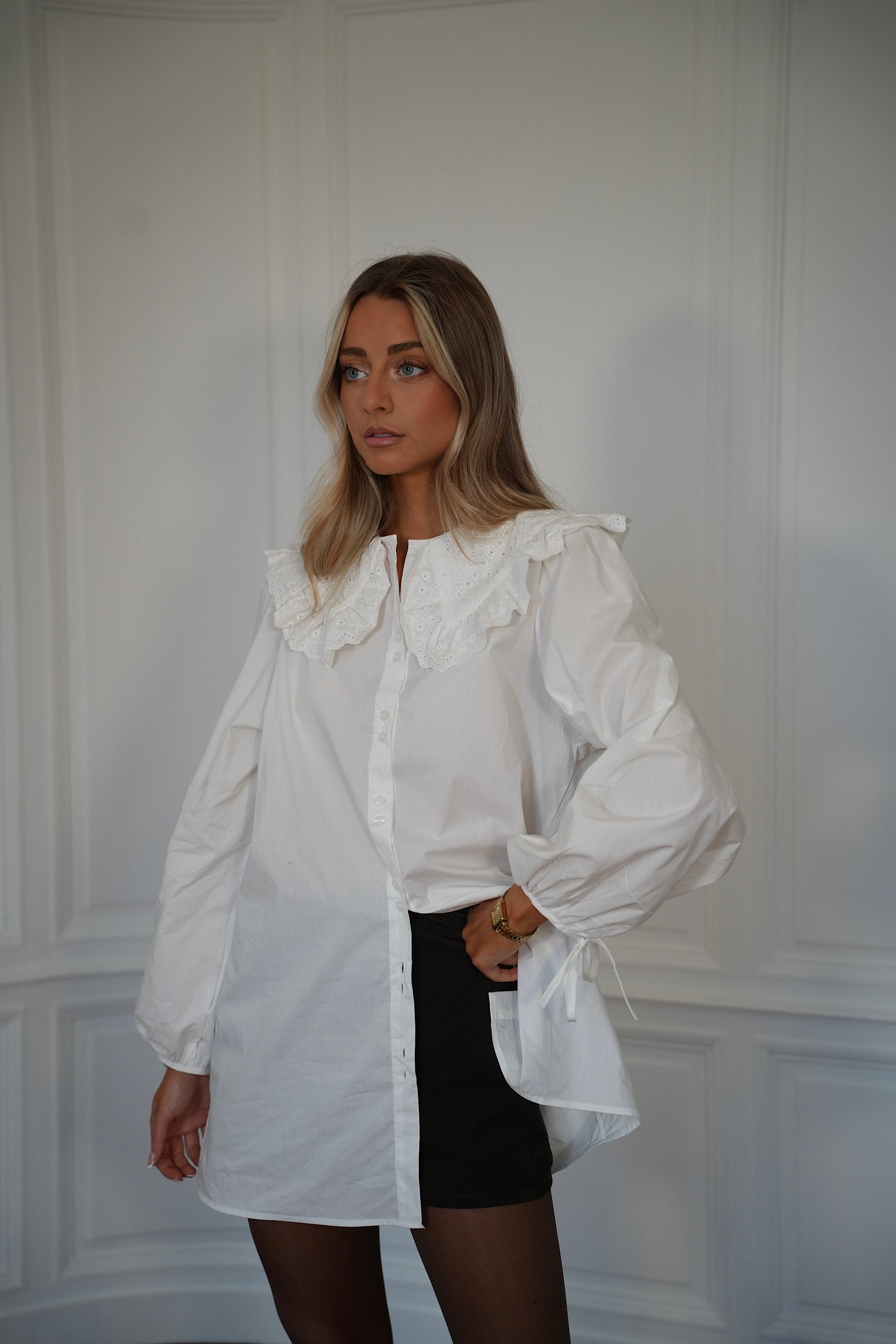 Nola blanche - Chemise longue