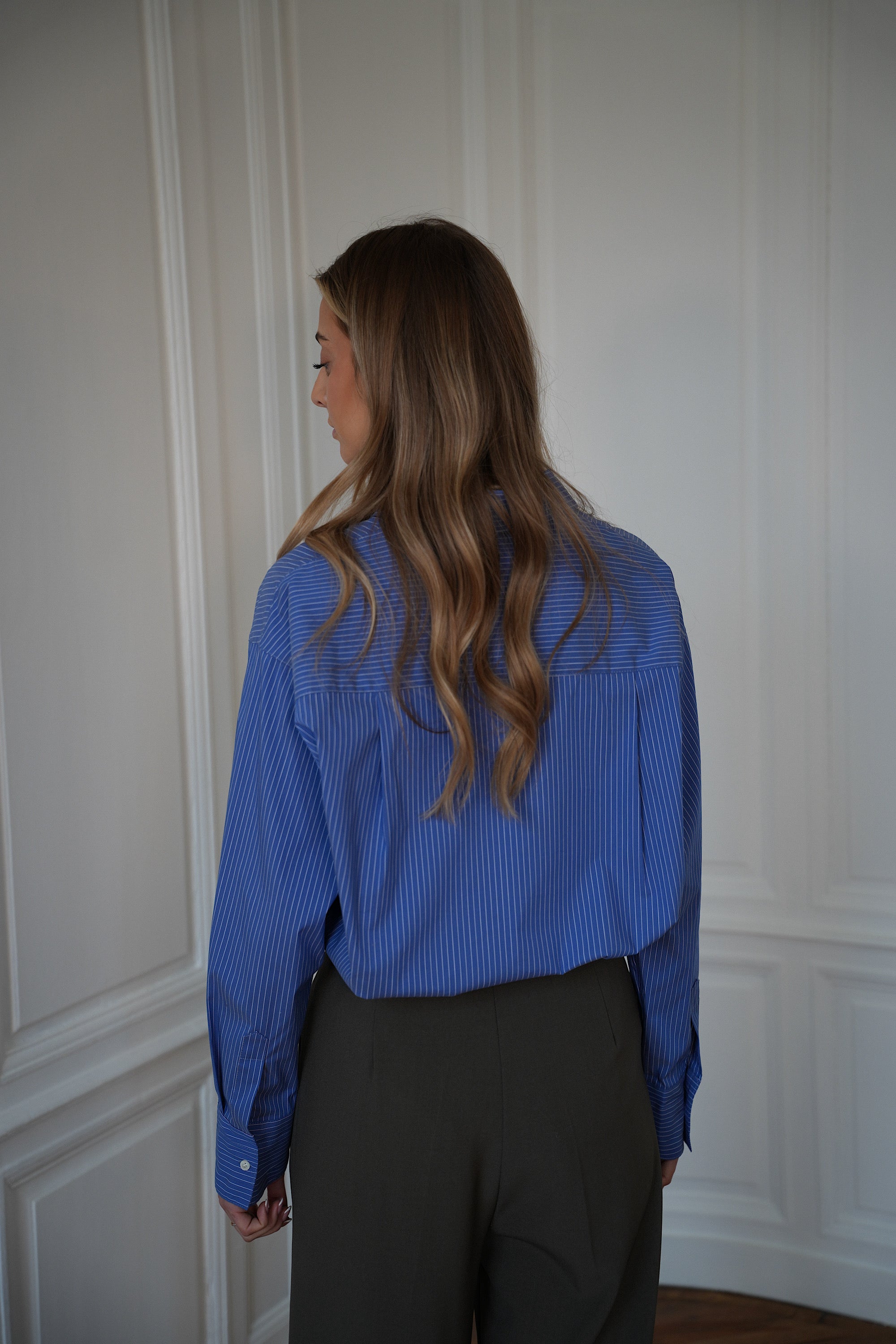 Delia bleue - Chemise rayée