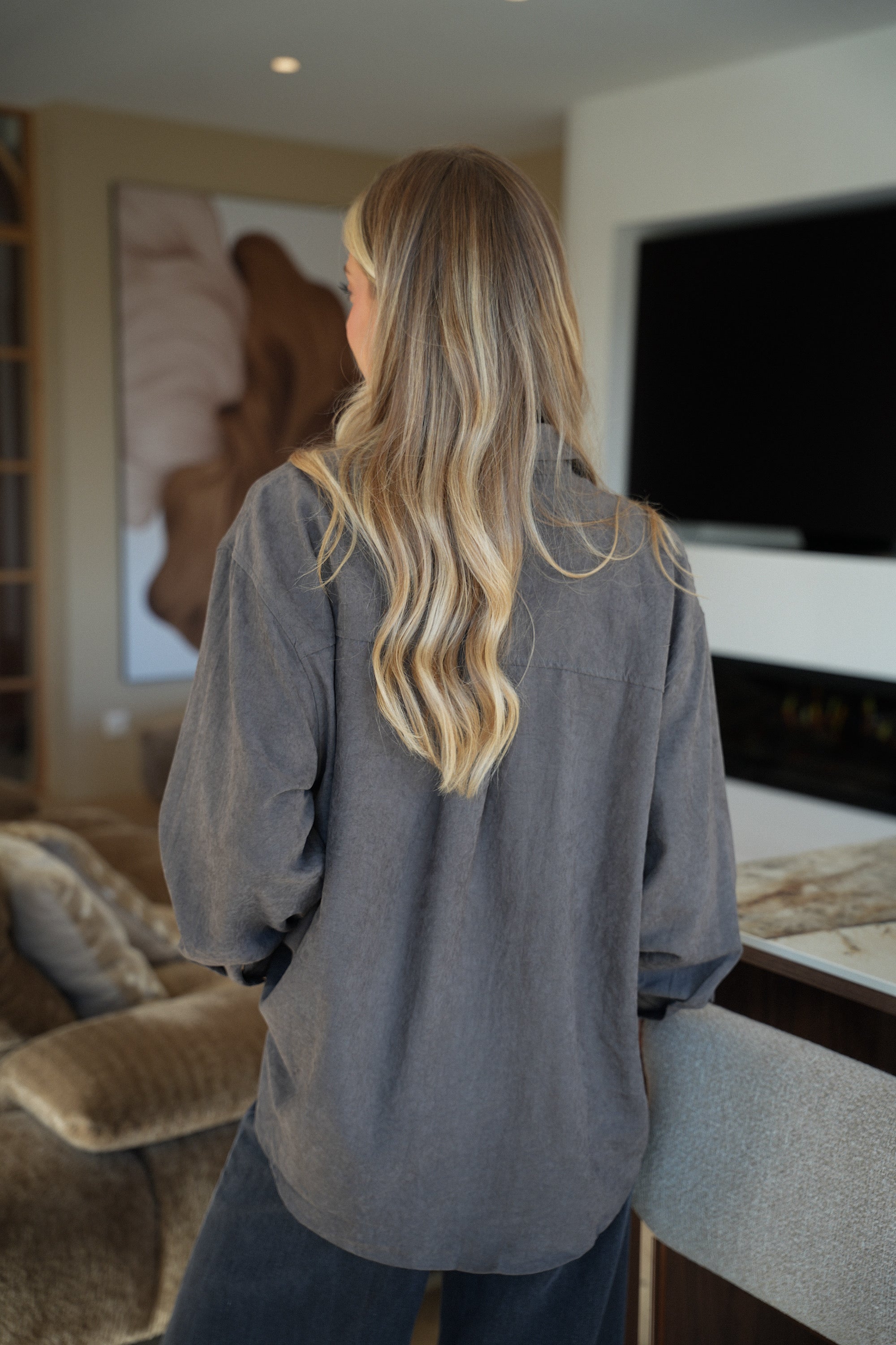 Shella chocolat - Chemise ample