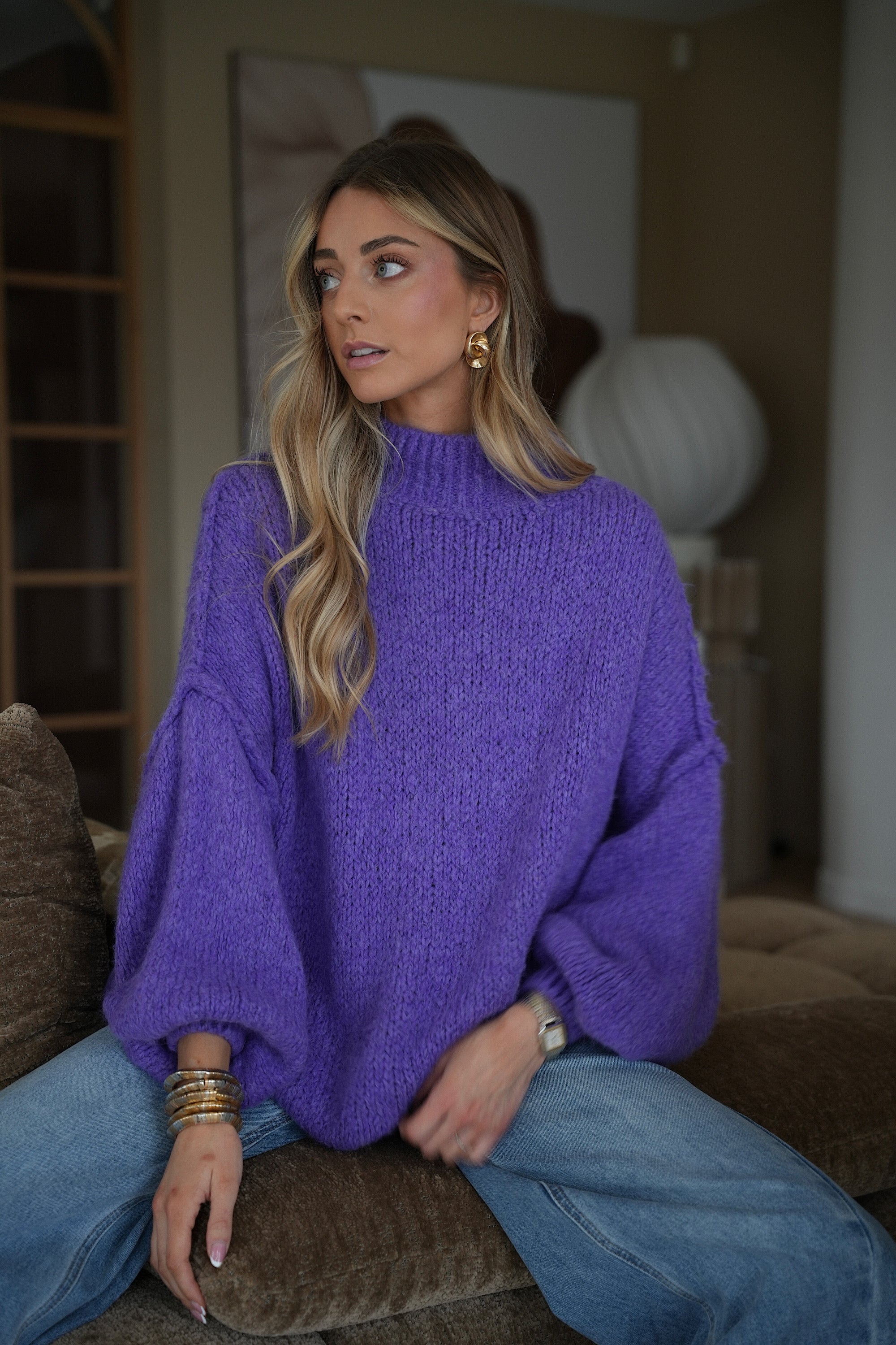 Liliane violet - Pull ample