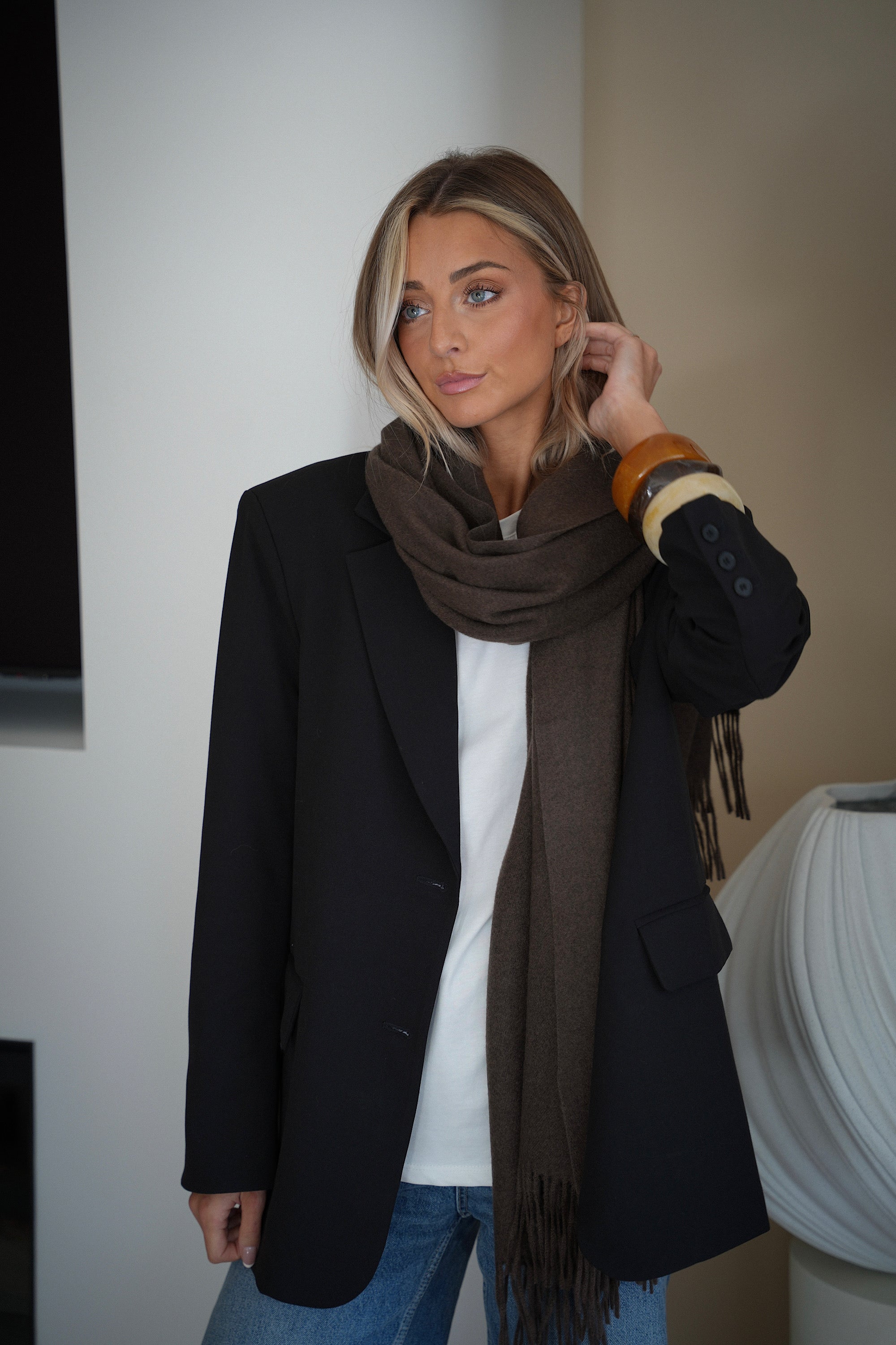 Capucine chocolat - Écharpe douce