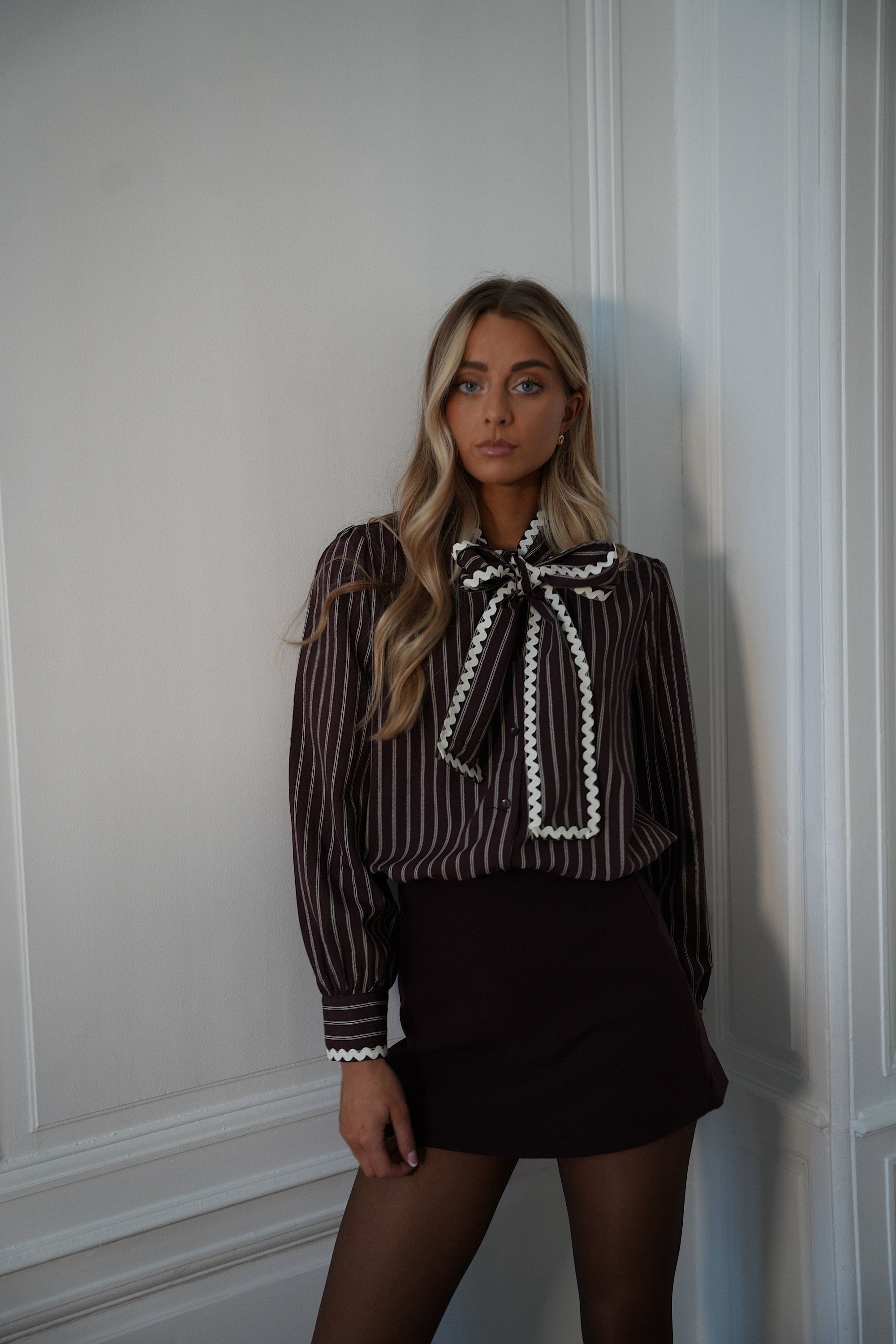 Stanley prune - Blouse rayée