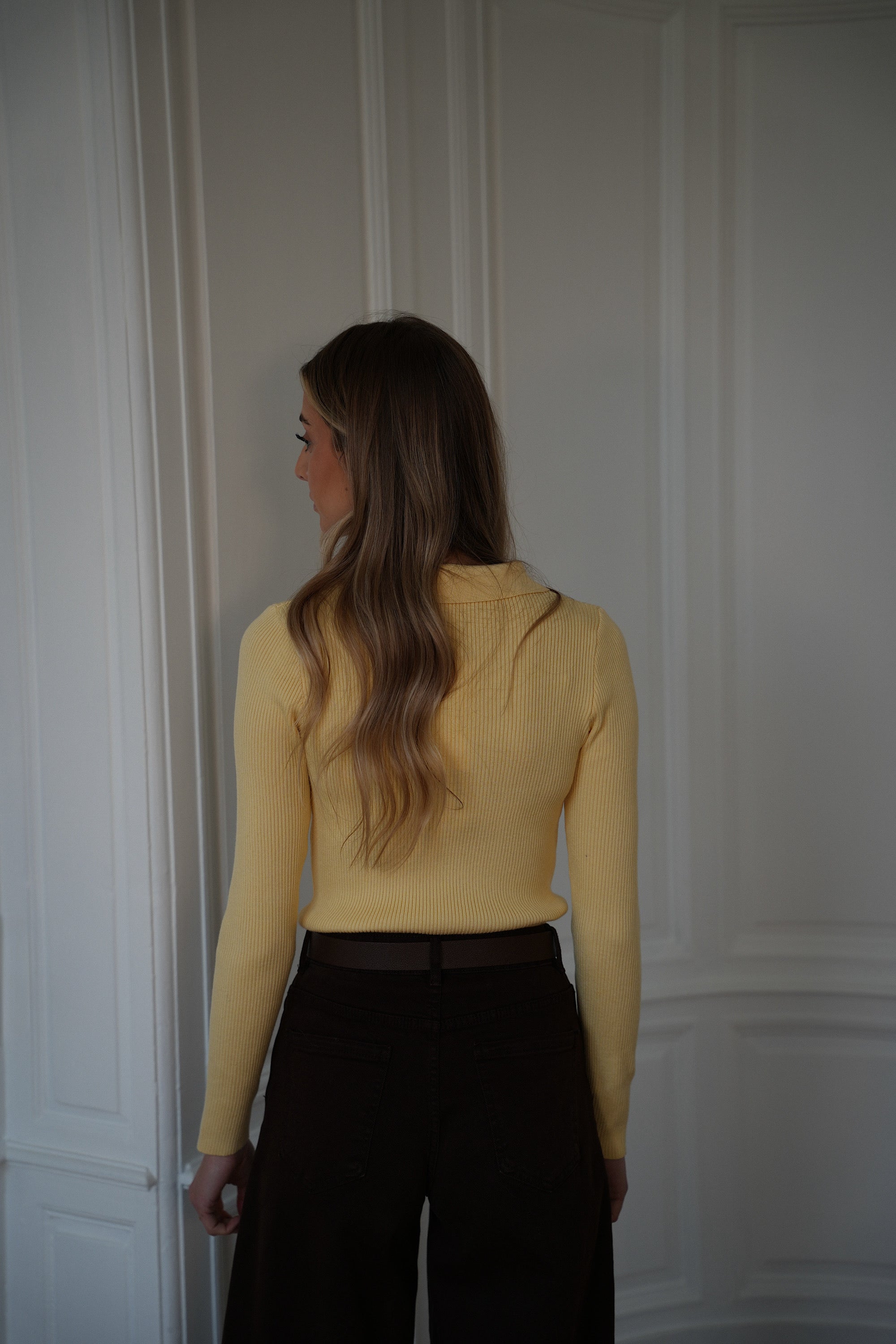 Marissa jaune - Pull fin