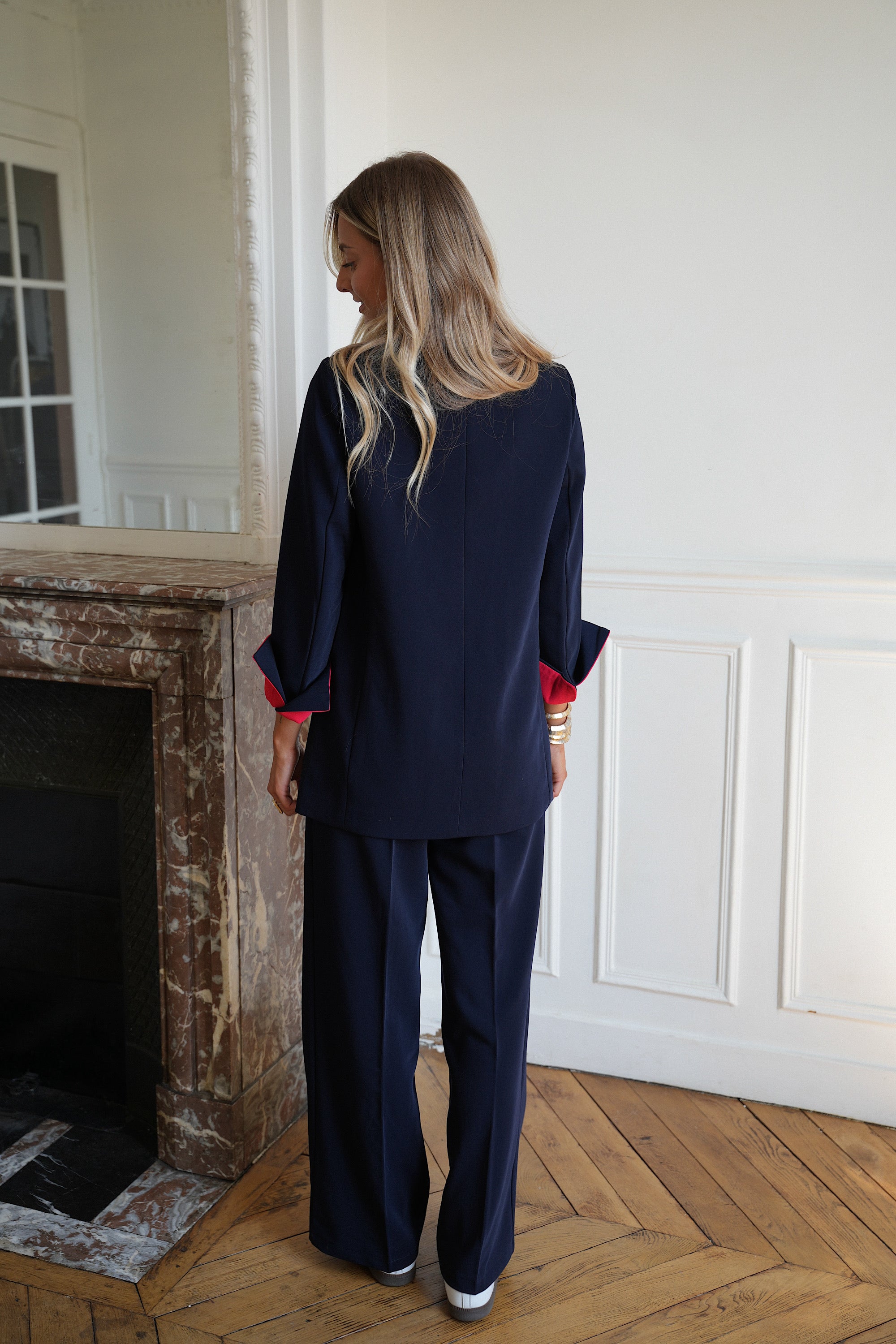 Arsene marine - Pantalon droit