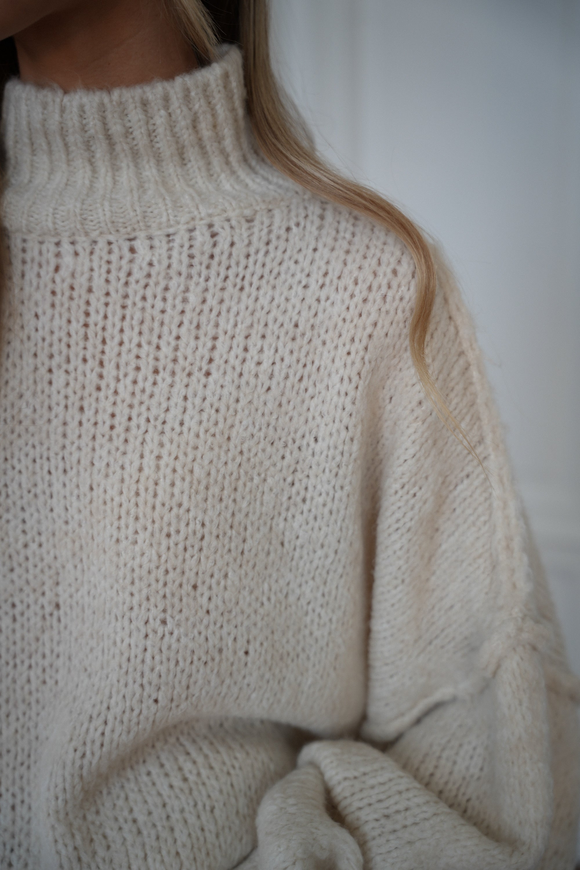 Liliane crème - Pull ample