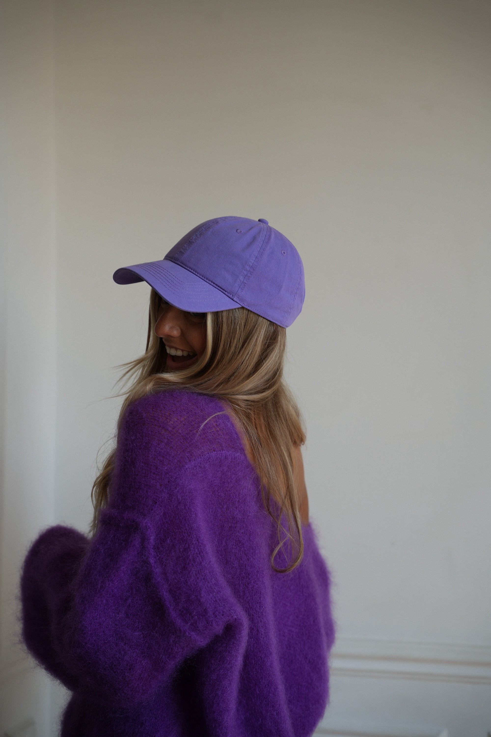 Jenna violette - Casquette toile