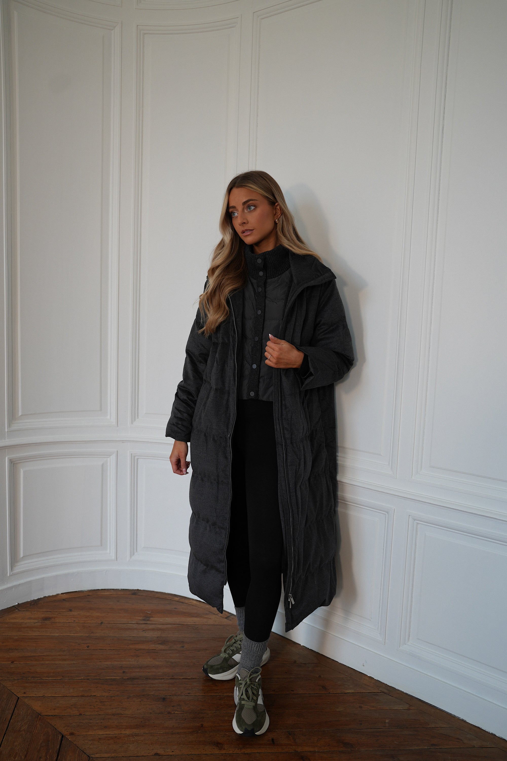 Justin gris - Manteau long