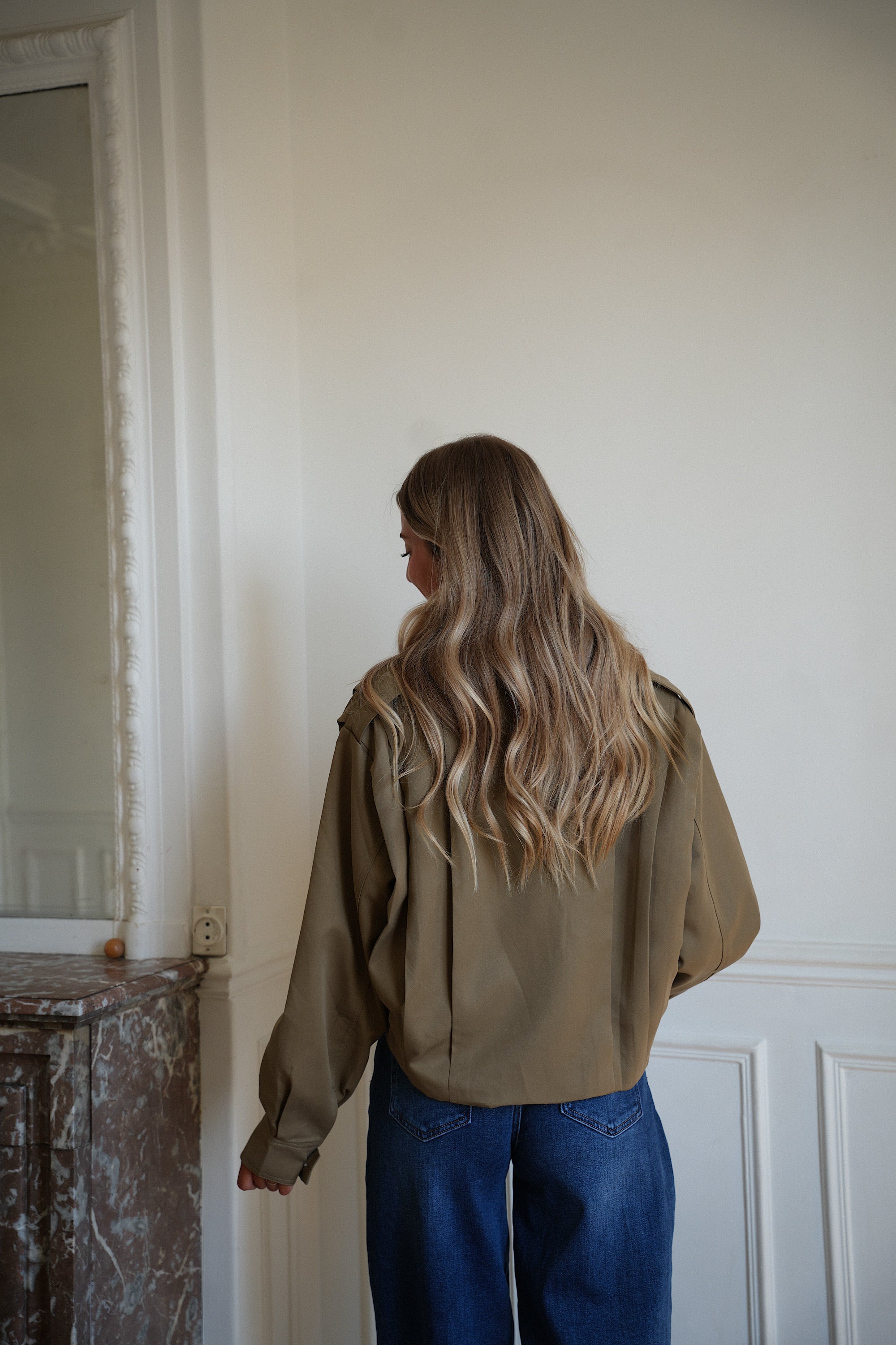 Morine kaki - Veste boutonnée