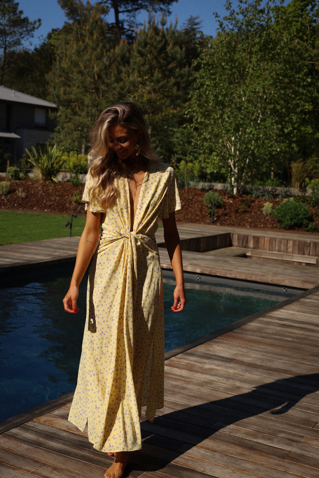 Capucine jaune - Robe fleurie