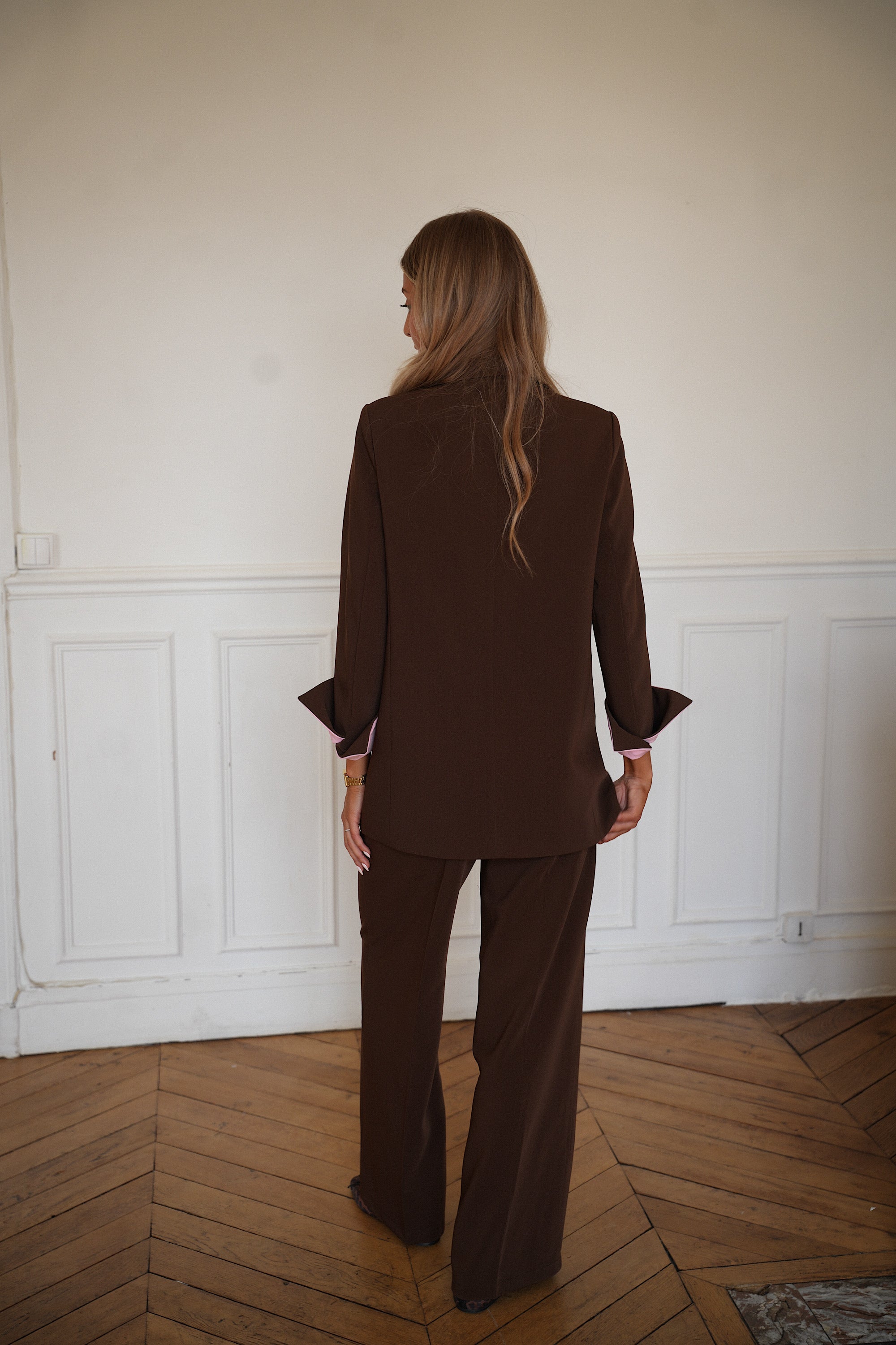 Arsene chocolat - Pantalon droit