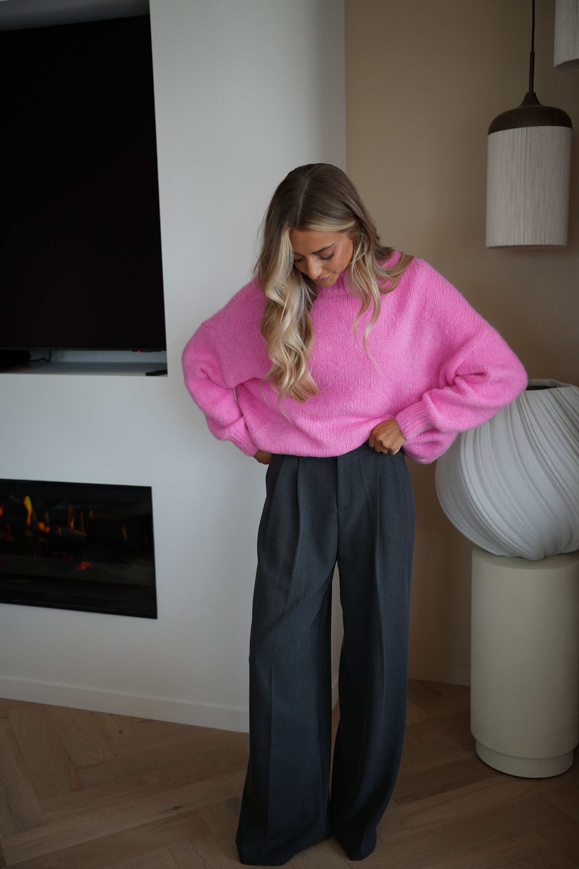 Mathis rose - Pull doux