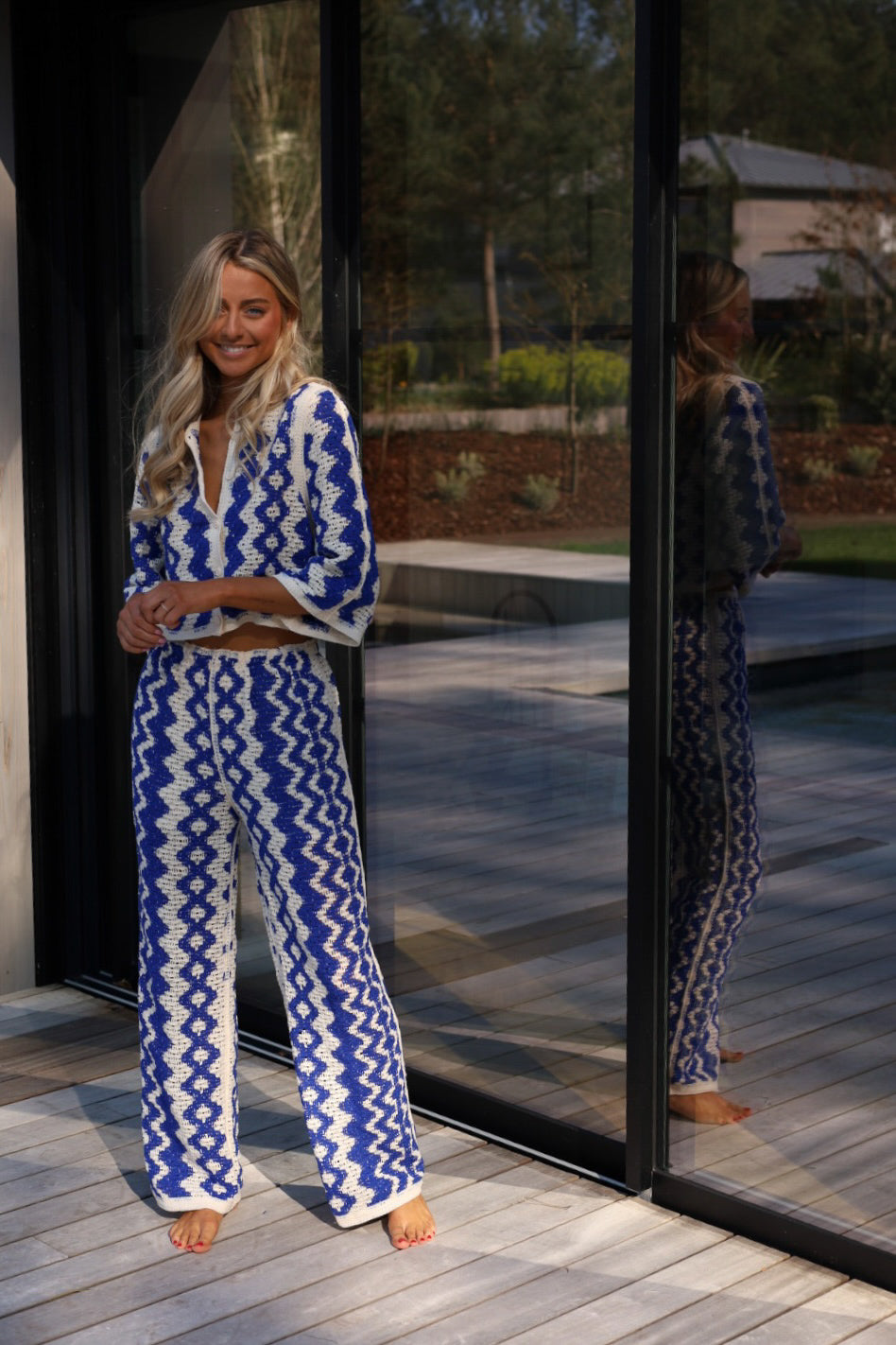 Candice bleu - Ensemble crochet