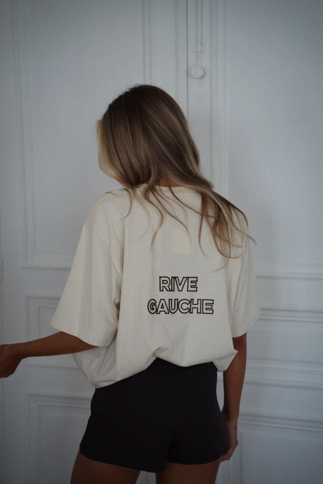 Orna beige - T-shirt brodé