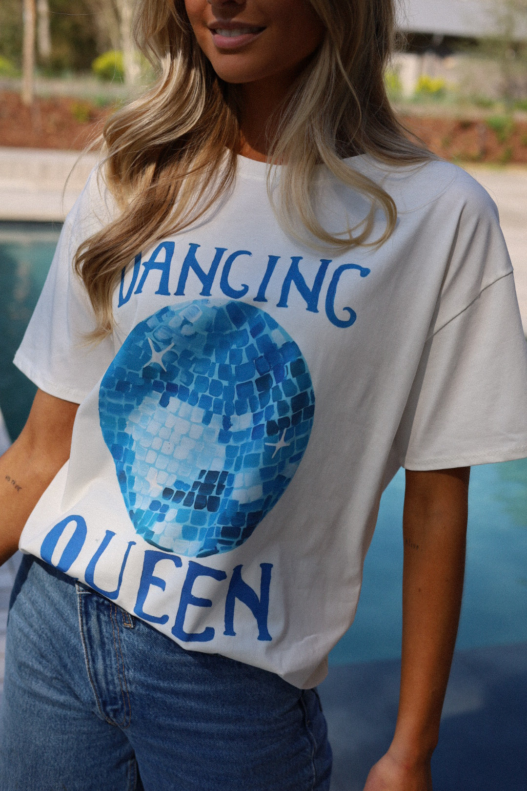 Queen blanc - T-shirt imprimé