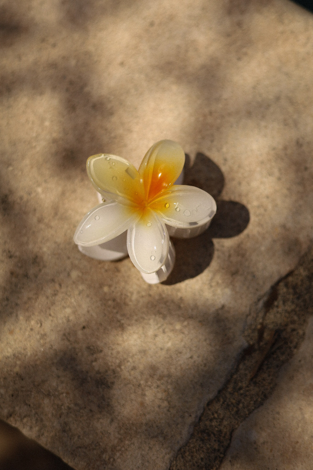 Laya blanche - Pince à cheveux