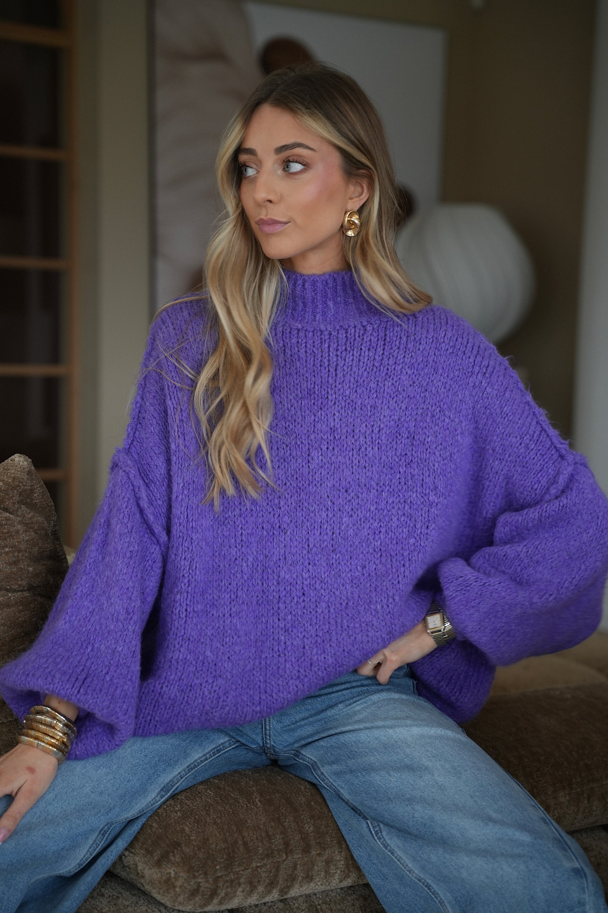 Liliane violet - Pull ample