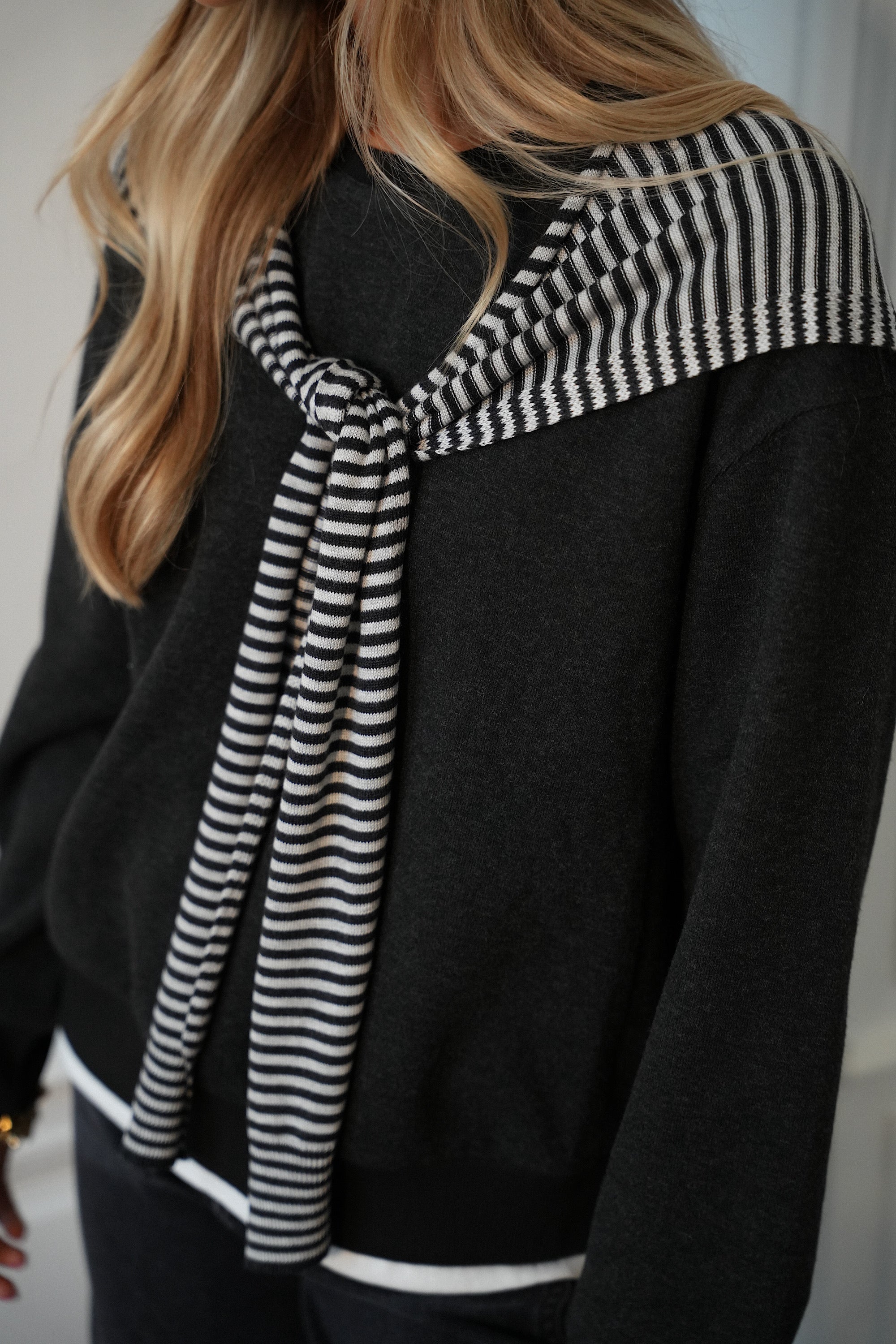 Nico gris foncé - Sweat marinière