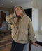 Rebeca beige - Veste suédée
