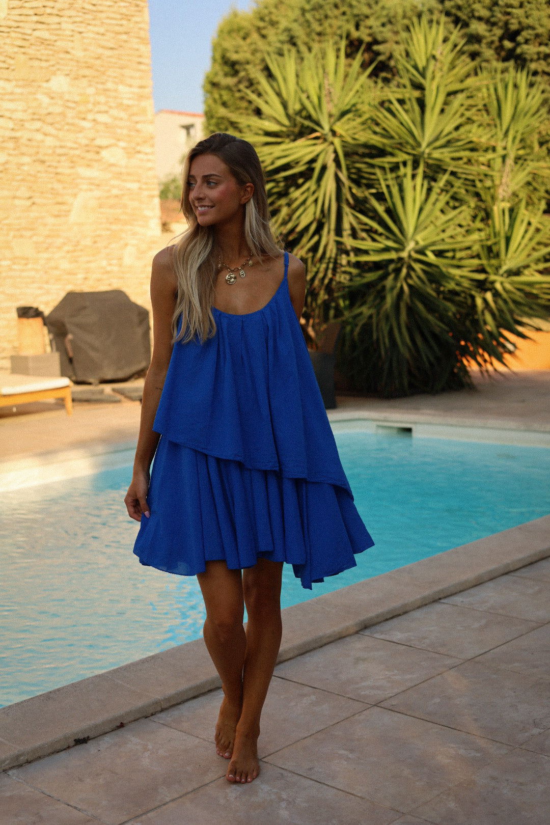 Marwa bleue - Robe ample