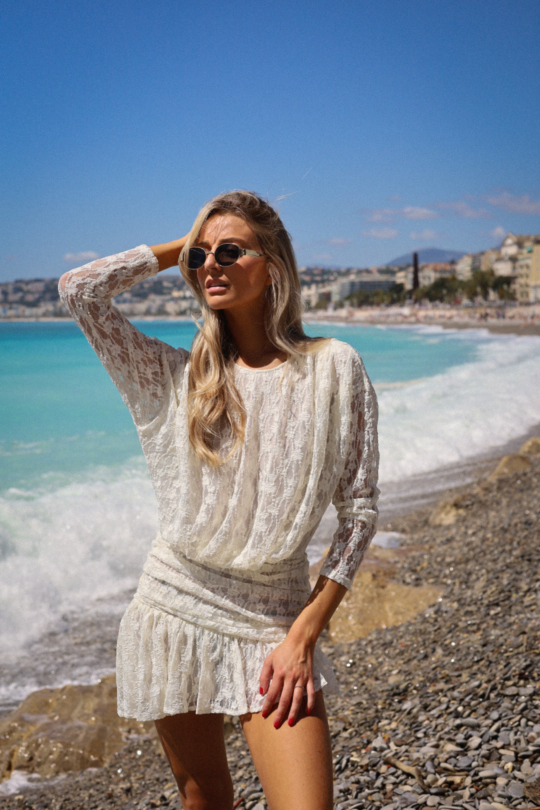 Liv écrue - Robe dentelle