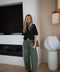 Elly kaki - Pantalon velours