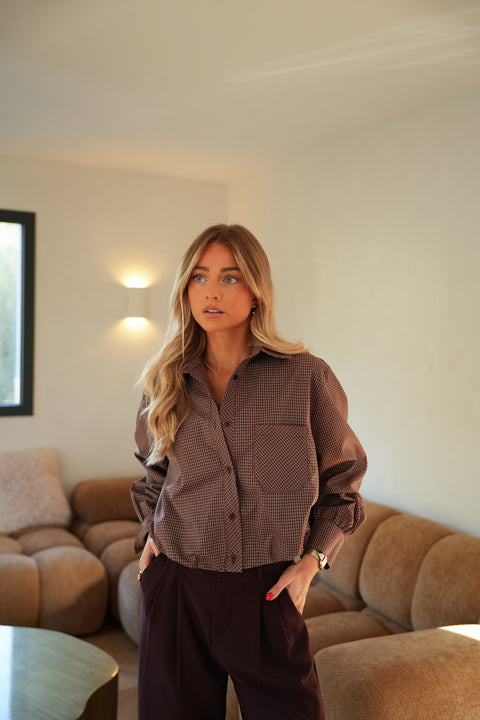 Hevy prune - Chemise ballon