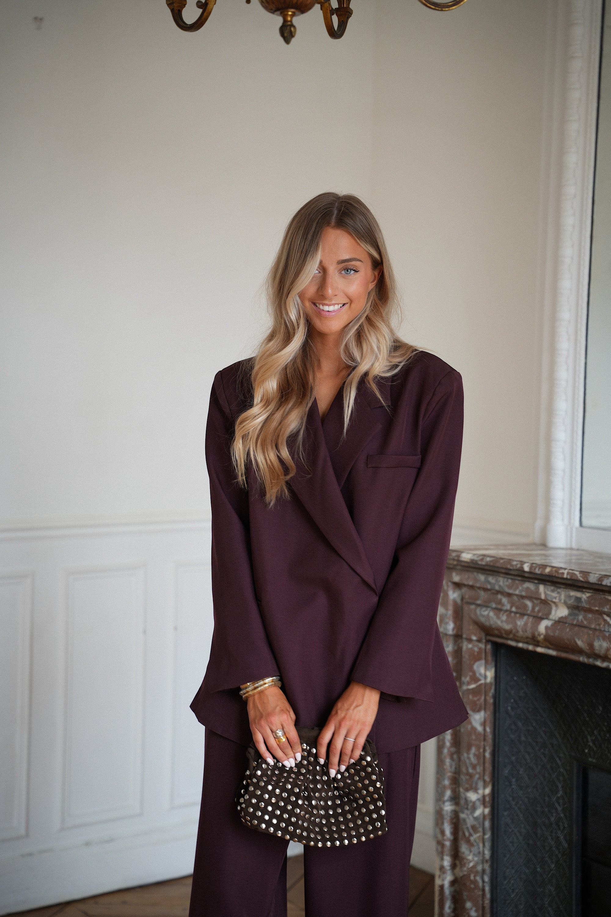 Shana prune - Blazer oversize