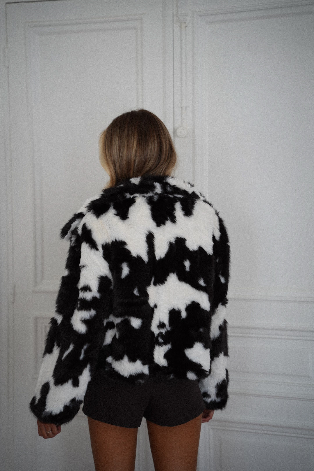Jaelle chocolat - Manteau fourrure